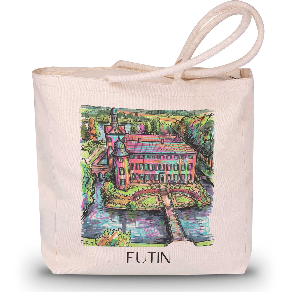 Eutin Shopping Tasche - Schleswig-Holstein - Deutschland Tote Bag - Einkaufstasche im Tag Graffiti Stil - favplace