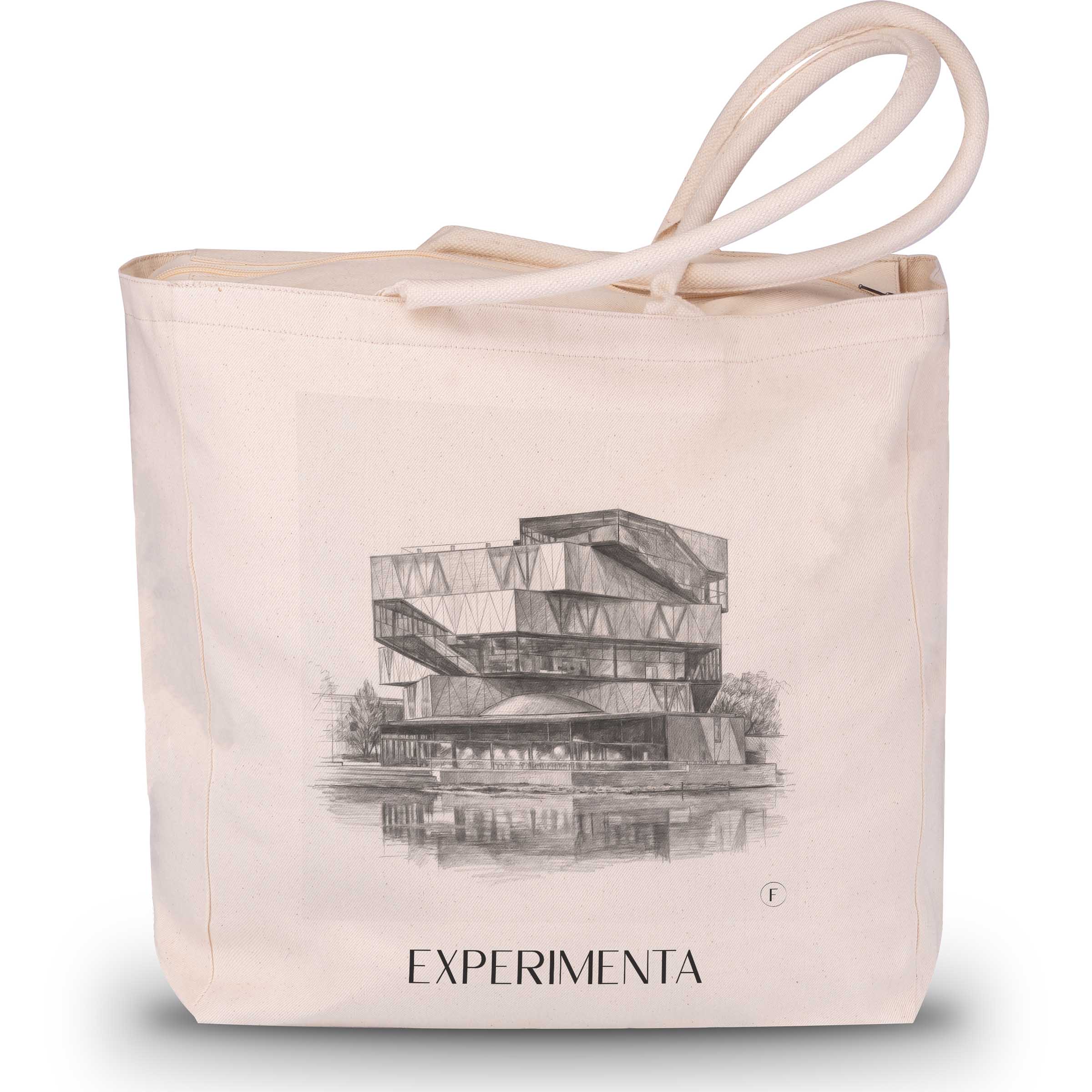 Experimenta Shopping Tasche - Heilbronn - Deutschland Tote Bag - Einkaufstasche im Zeichnung Stil - favplace