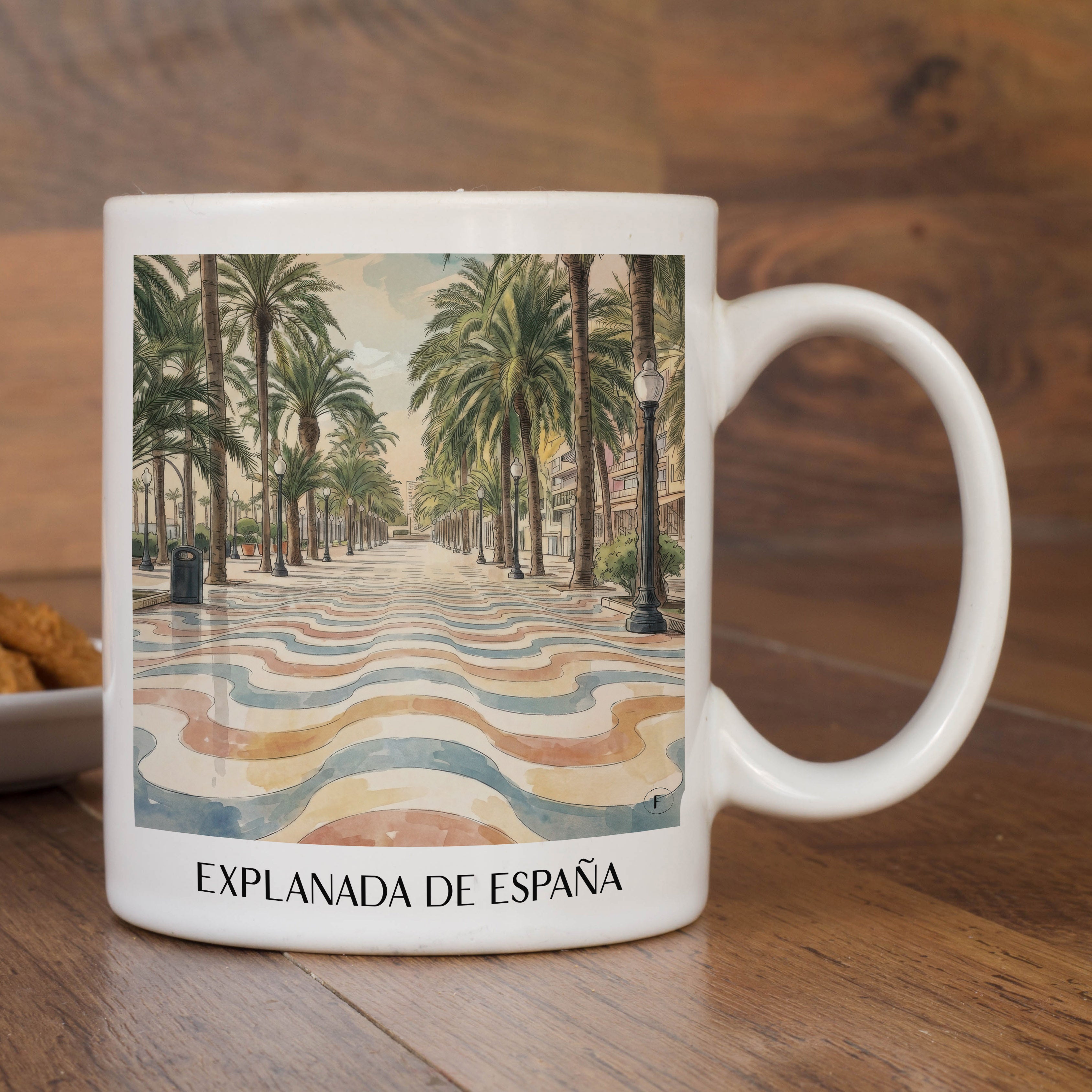 explanada-de-españa-alicante-spanien-kaffeebecher-aquarell