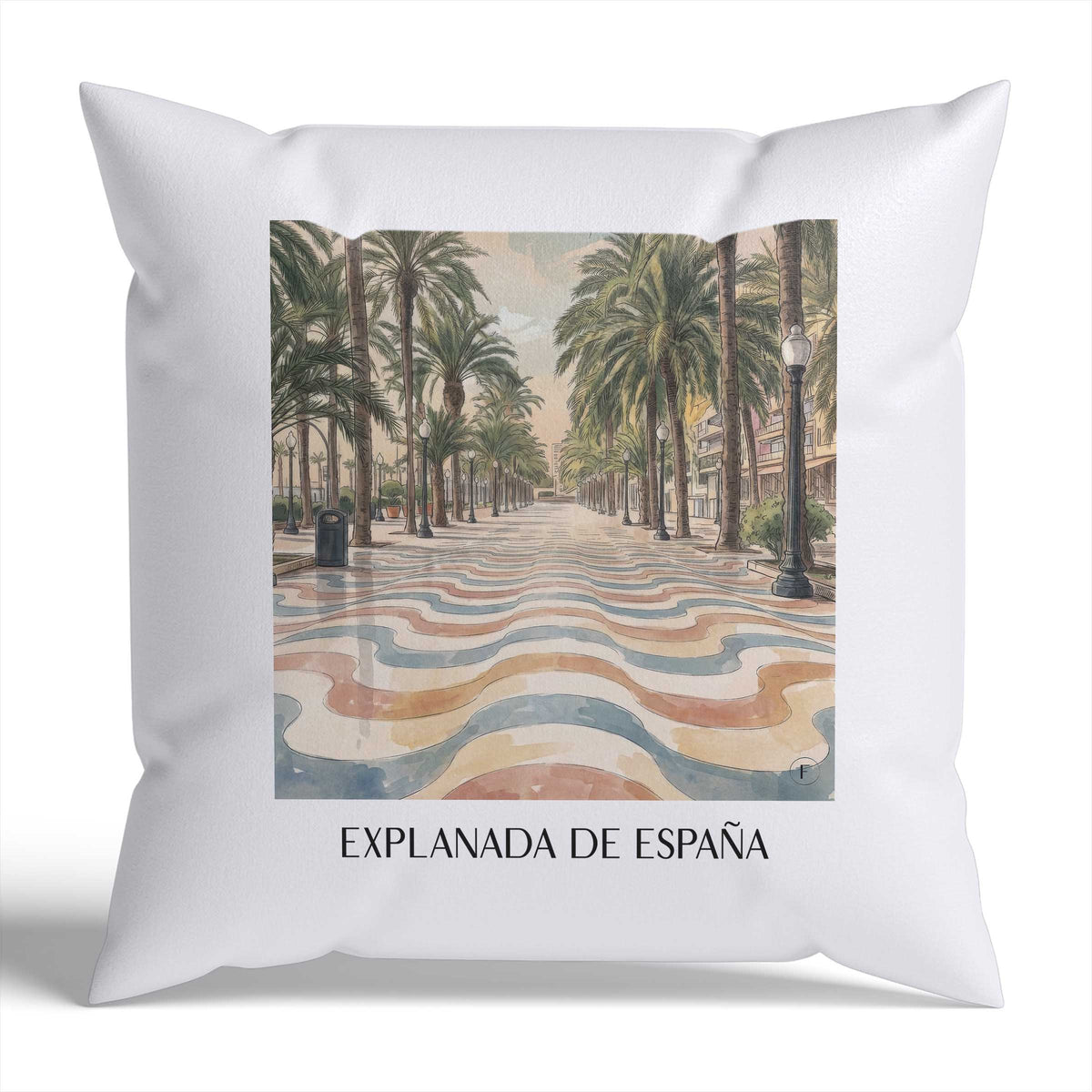 explanada-de-españa-alicante-spanien-kissenbezug-aquarell
