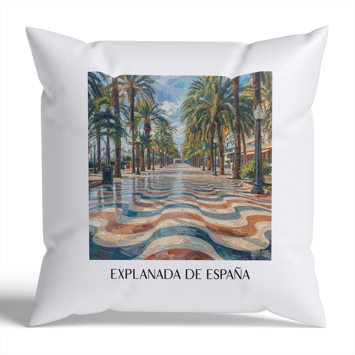 explanada-de-españa-alicante-spanien-kissenbezug-oil-painting-oelgemaelde