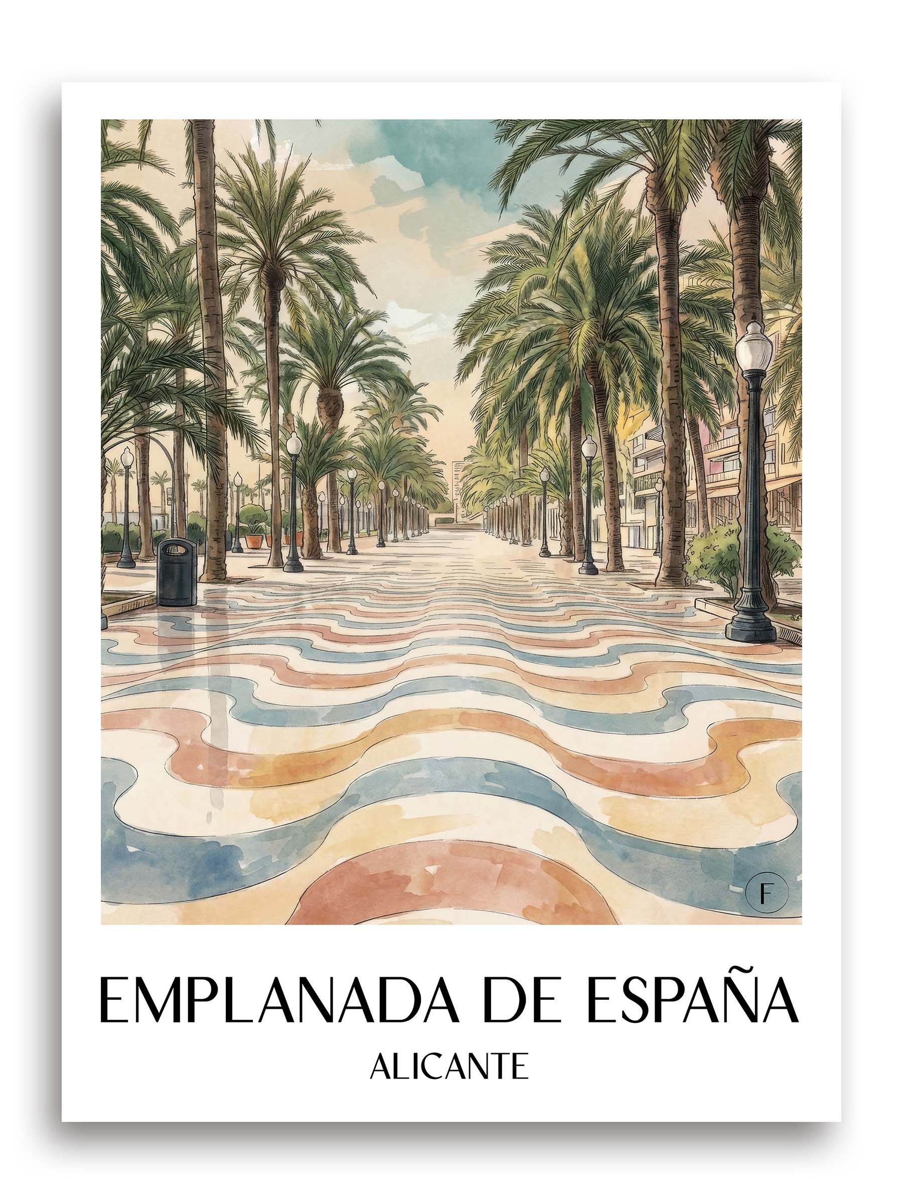 explanada-de-españa-alicante-spanien-poster-aquarell