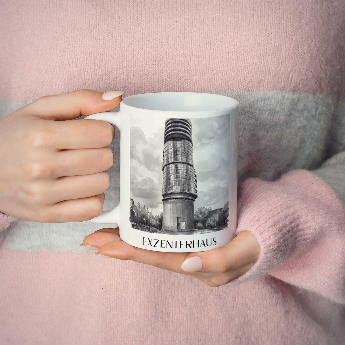 exzenterhaus-bochum-deutschland-kaffeebecher-aquarell-schwarz-weiss