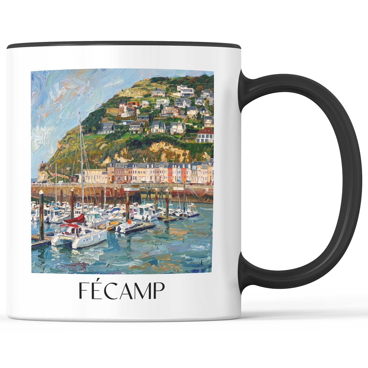 fécamp-côte-d'albâtre-frankreich-kaffeebecher-oil-painting-oelgemaelde