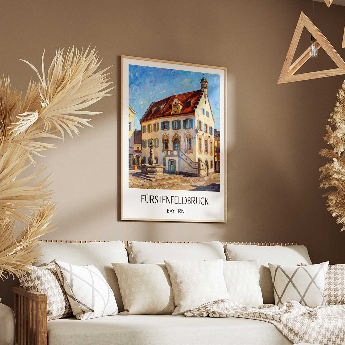 fürstenfeldbruck-bayern-deutschland-poster-oil-painting-oelgemaelde