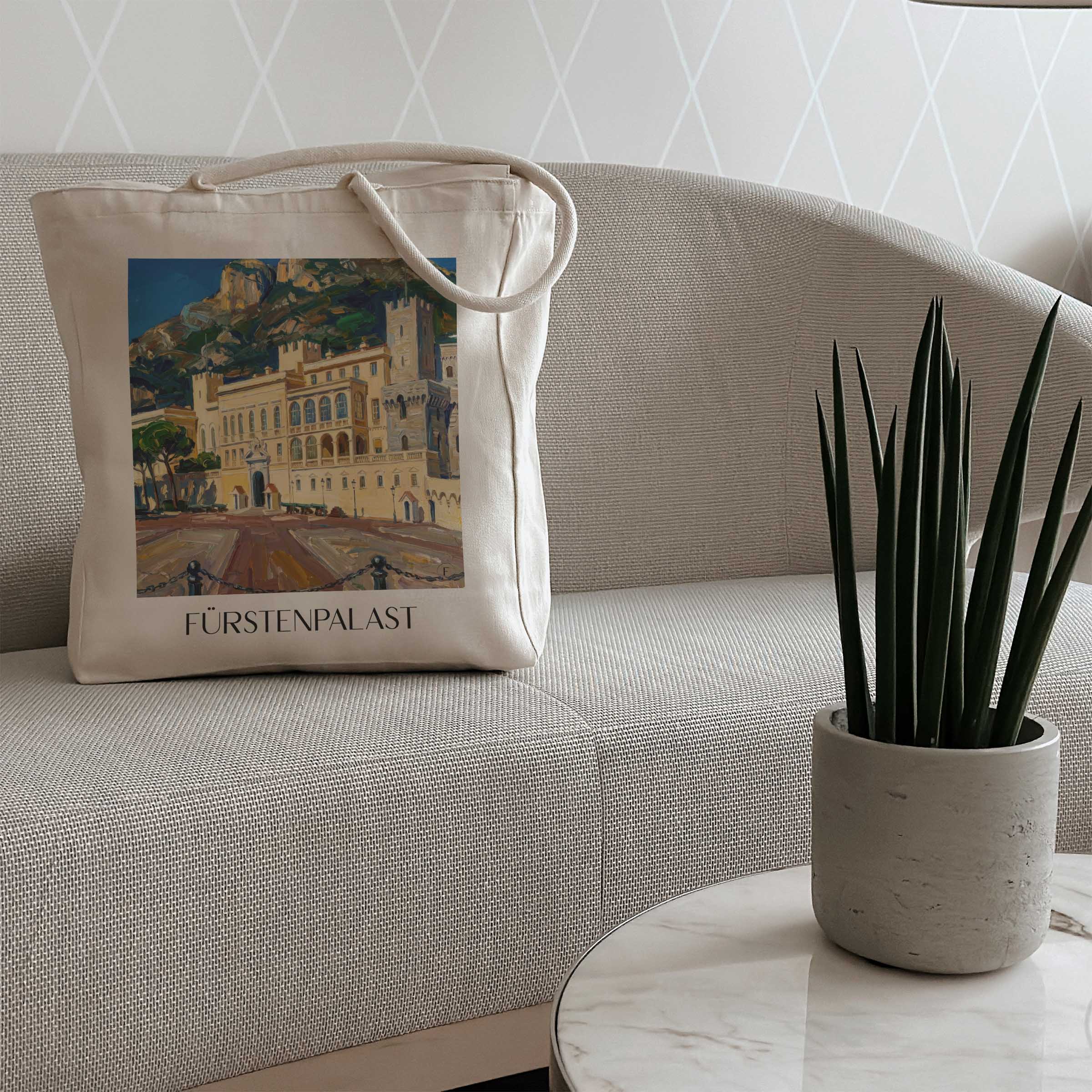 fürstenpalast-monaco-monaco-einkaufstasche-oil-painting-oelgemaelde
