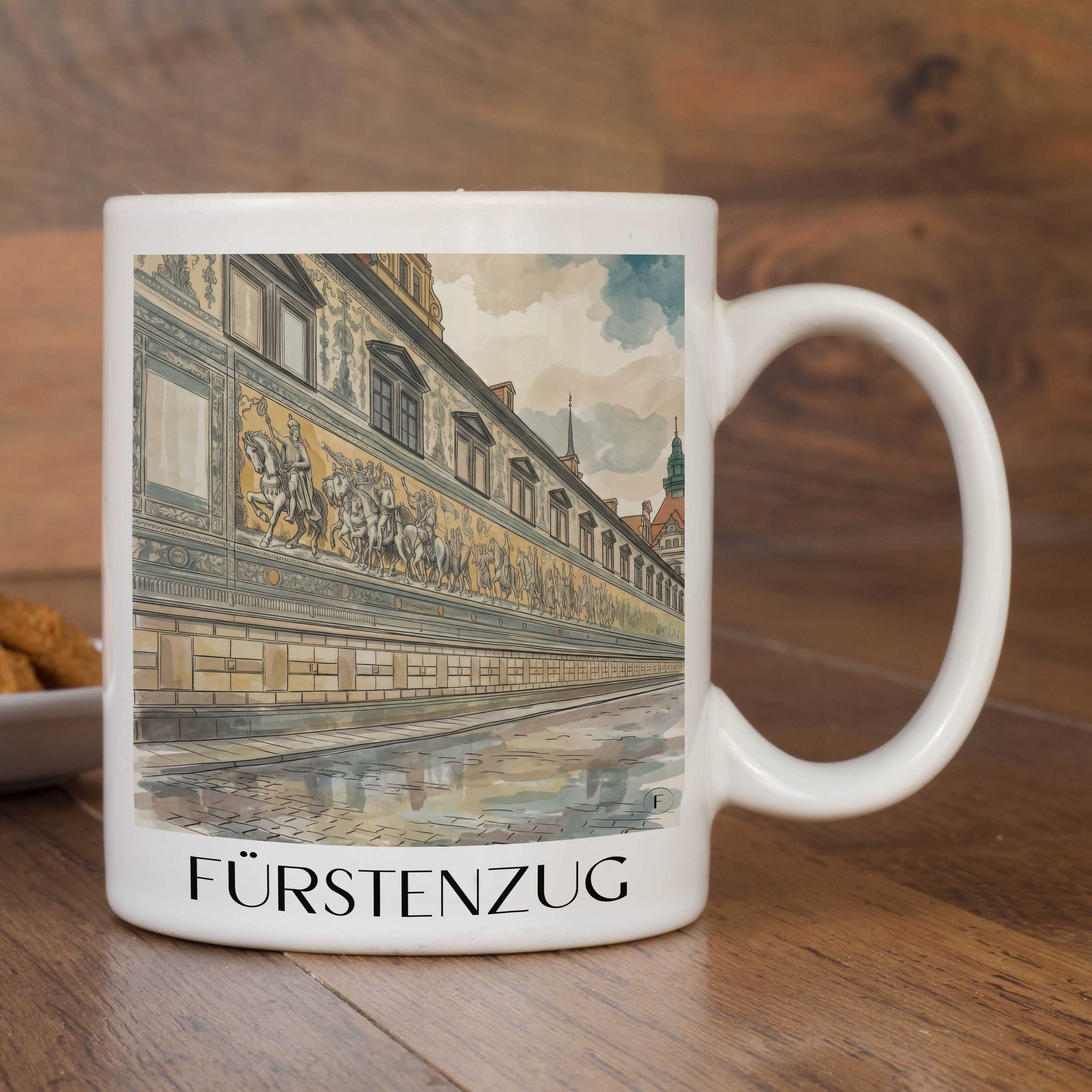 fürstenzug-dresden-deutschland-kaffeebecher-aquarell