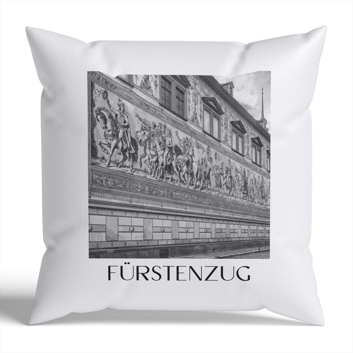 fürstenzug-dresden-deutschland-kissenbezug-aquarell-schwarz-weiss