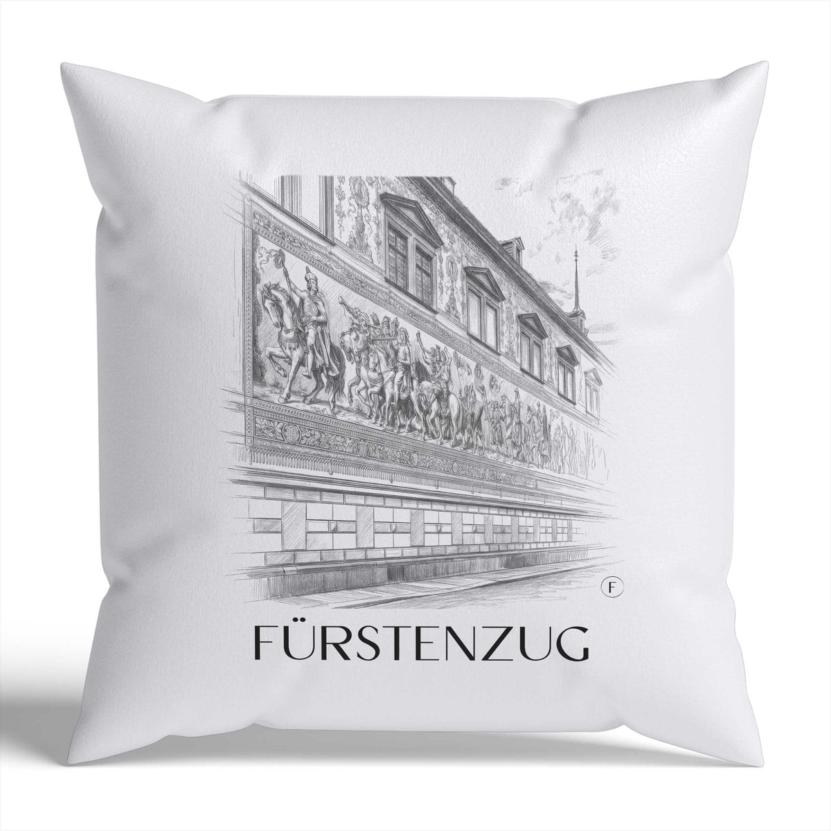 fürstenzug-dresden-deutschland-kissenbezug-bleistift-zeichnung-drawing
