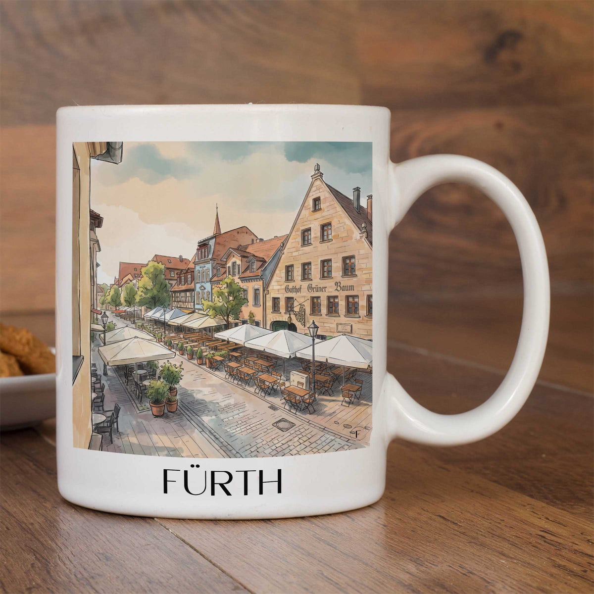 fürth-mittelfranken-deutschland-kaffeebecher-aquarell