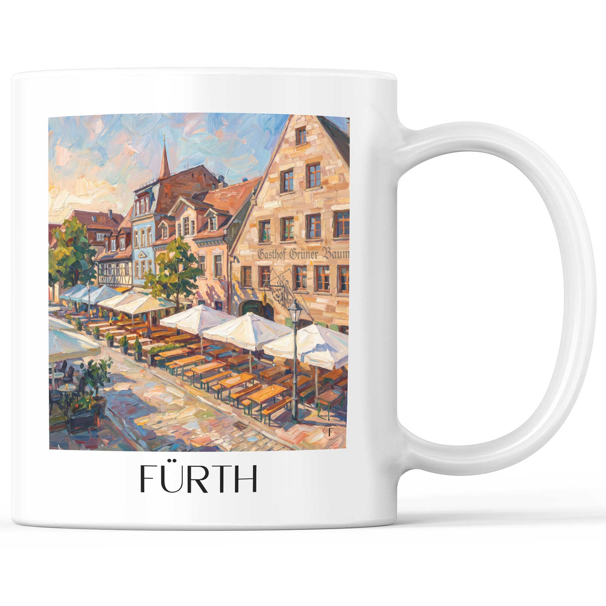 fürth-mittelfranken-deutschland-kaffeebecher-oil-painting-oelgemaelde