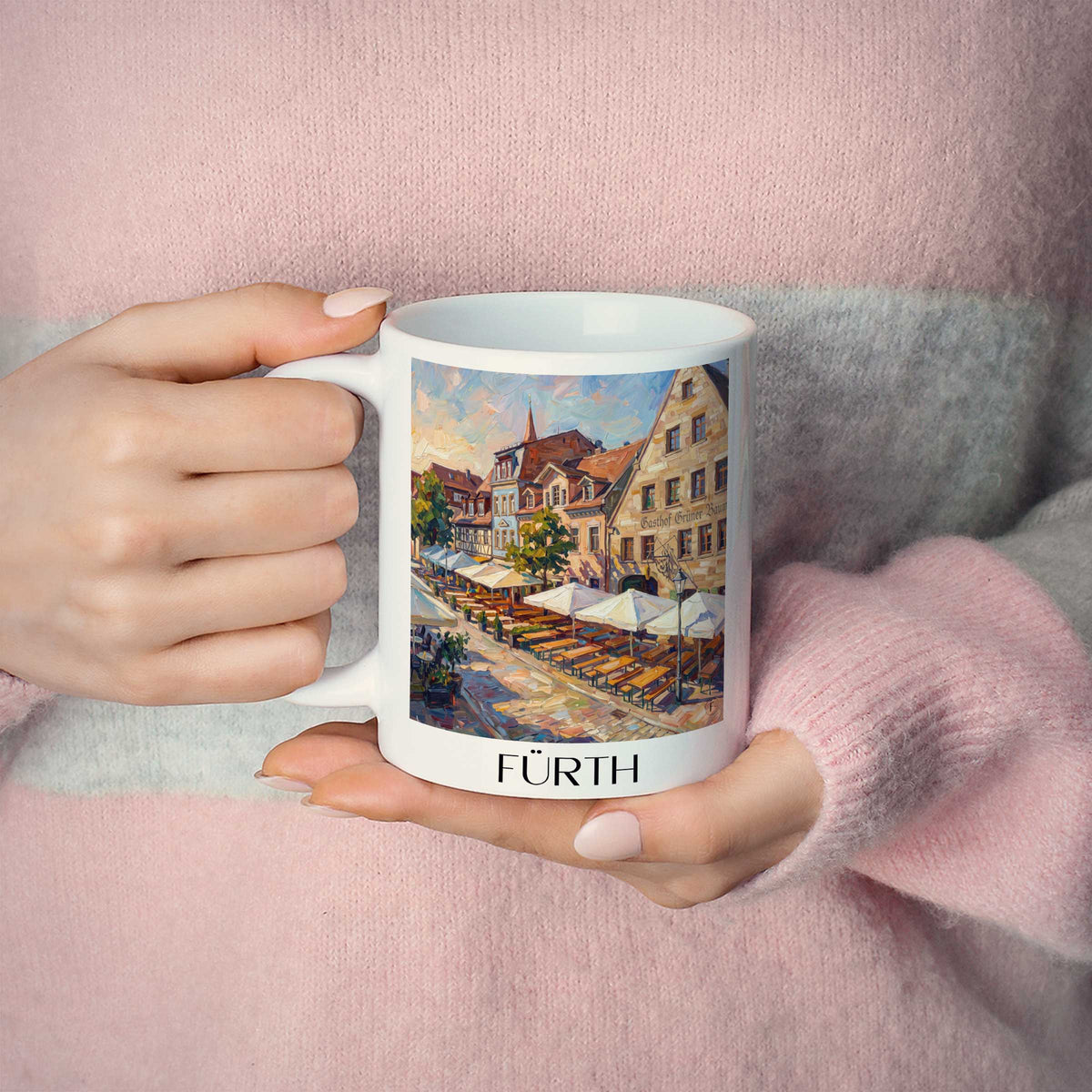 fürth-mittelfranken-deutschland-kaffeebecher-oil-painting-oelgemaelde