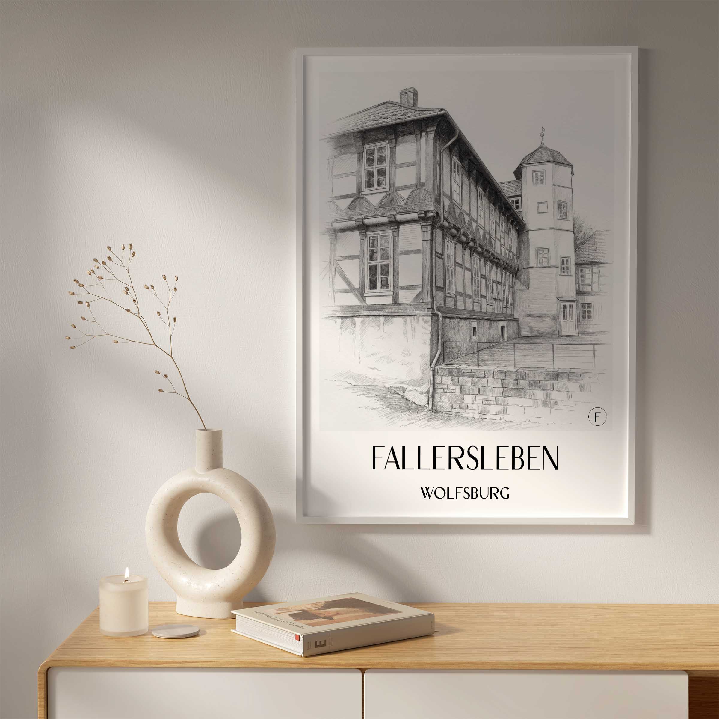 fallersleben-wolfsburg-deutschland-poster-bleistift-zeichnung-drawing