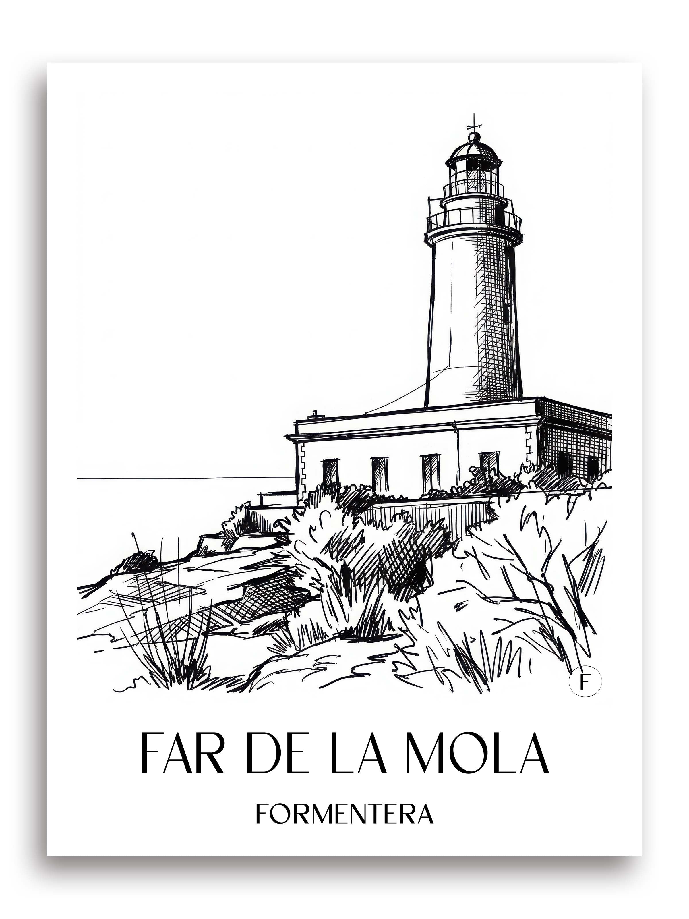 far-de-la-mola-formentera-spanien-poster-skizze
