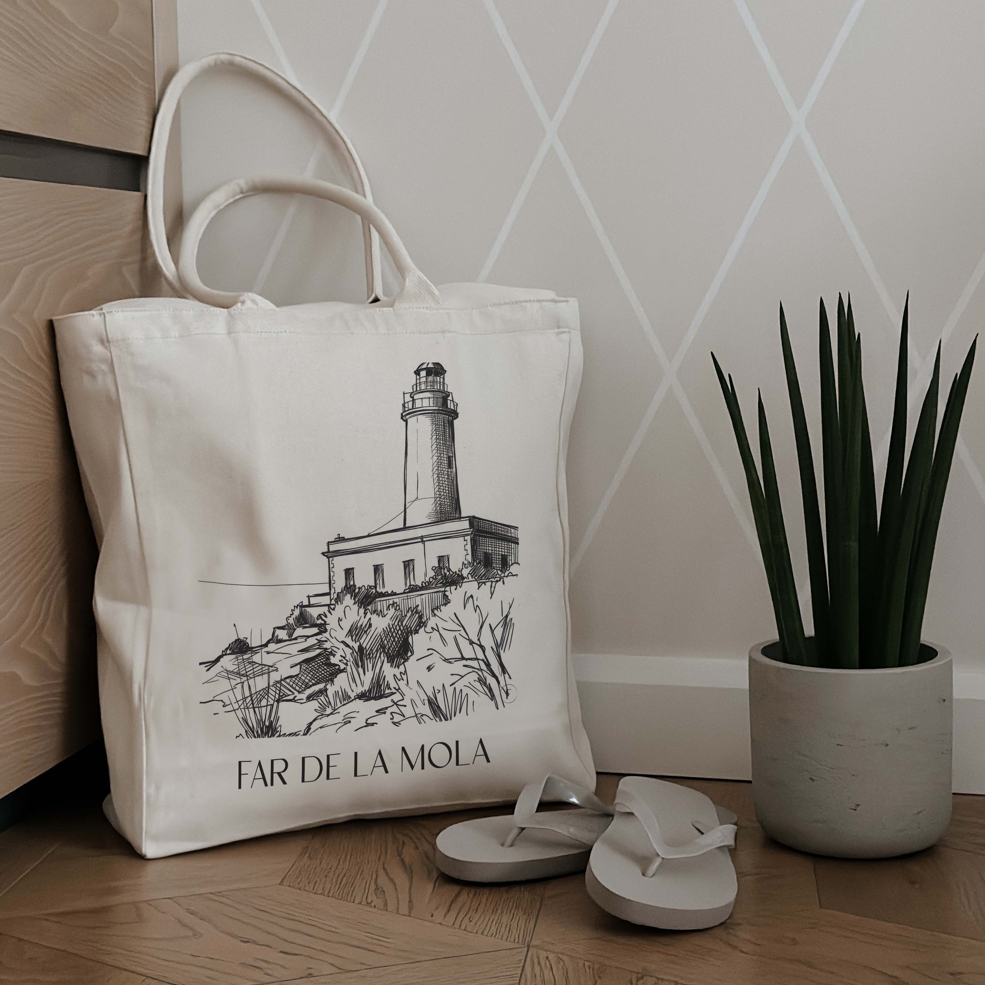 far-de-la-mola-formentera-spanien-einkaufstasche-skizze