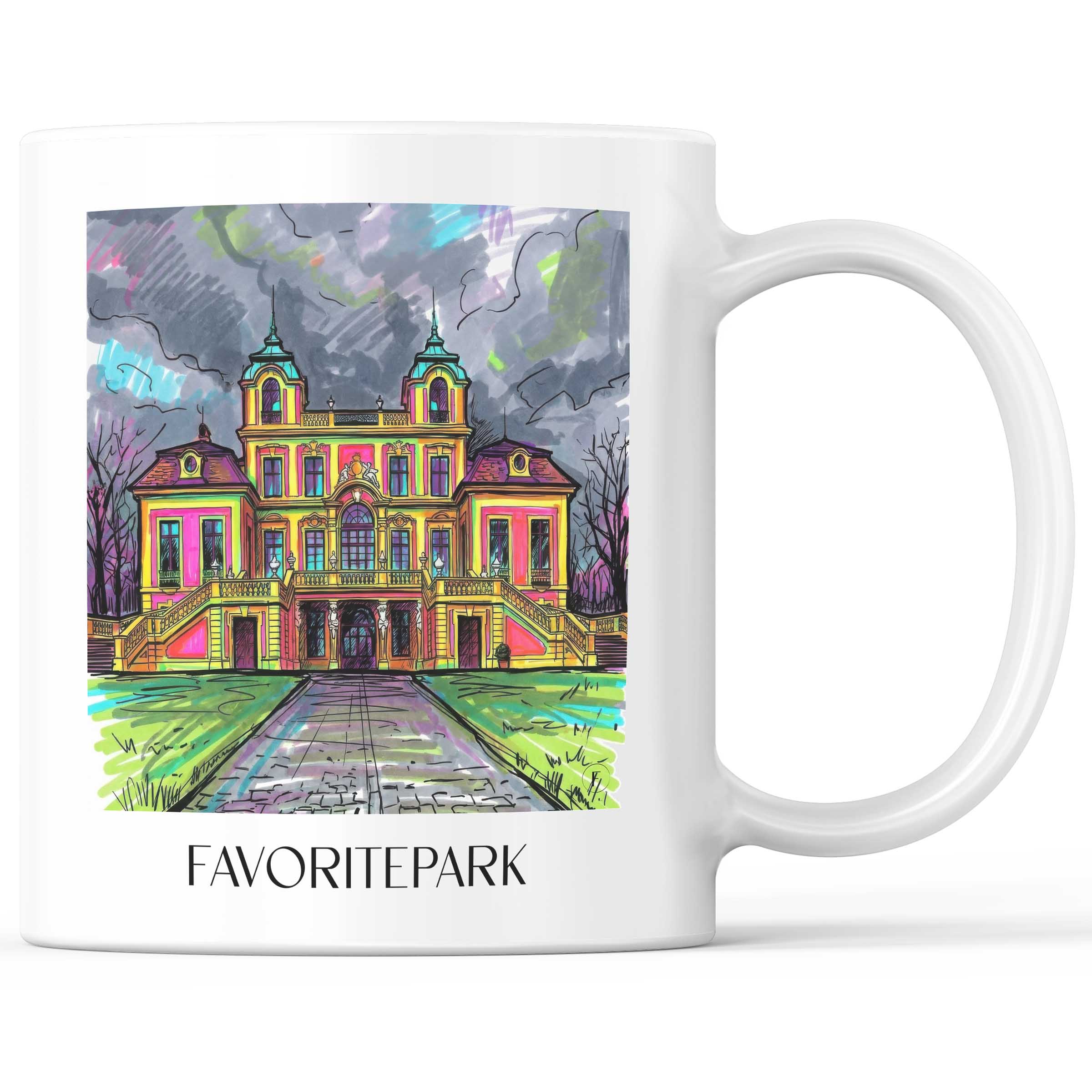Favoritepark Kaffeebecher - Ludwigsburg - Deutschland Becher - Kaffeetasse im Tag Graffiti Stil