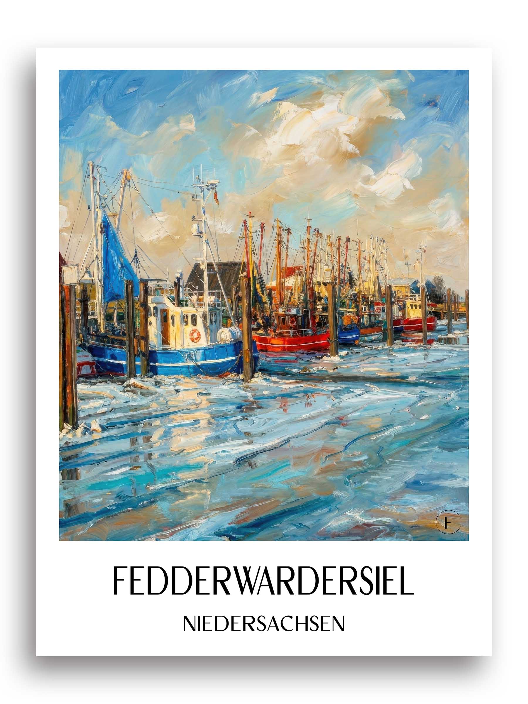 fedderwardersiel-niedersachsen-deutschland-poster-oil-painting-oelgemaelde