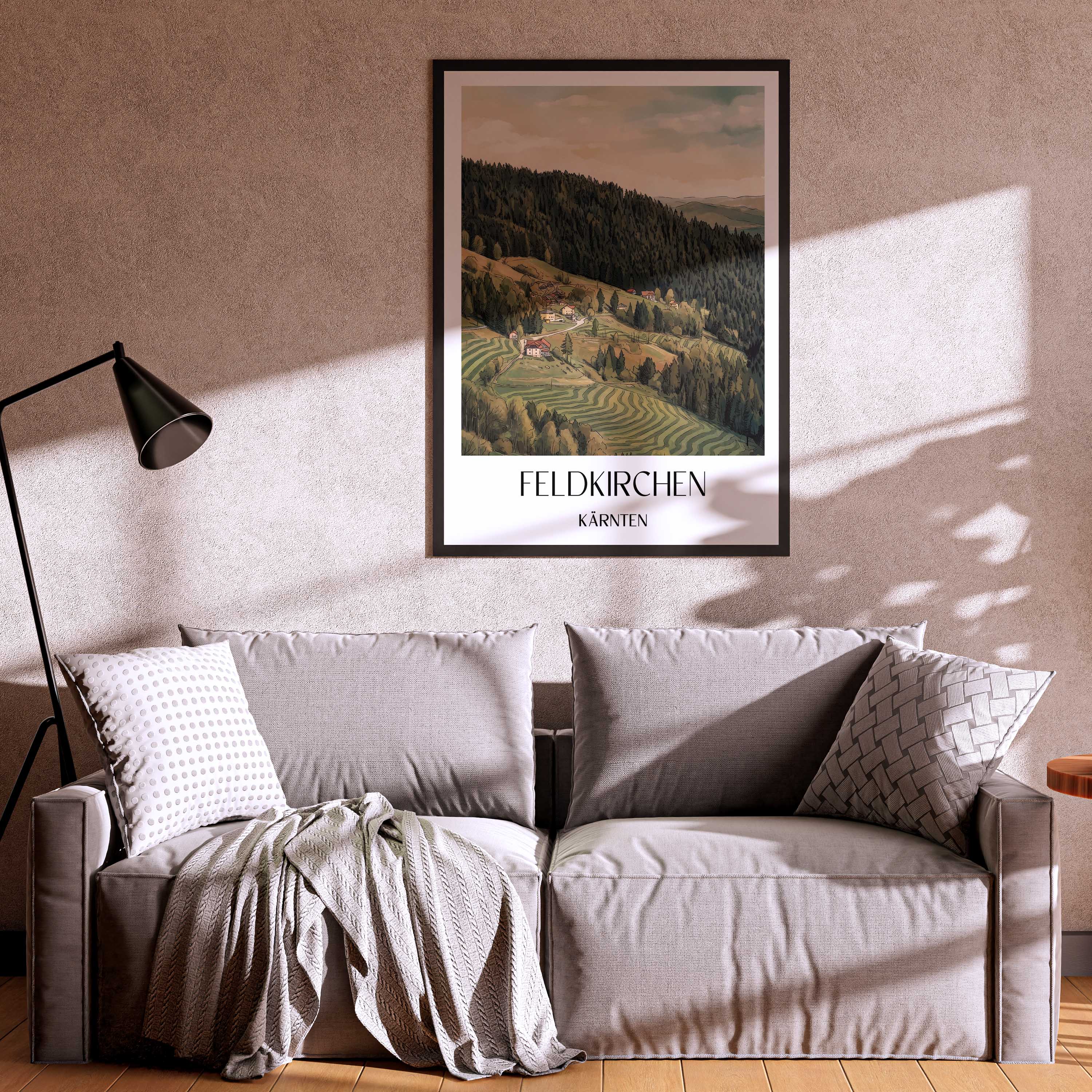 feldkirchen-kärnten-österreich-poster-aquarell