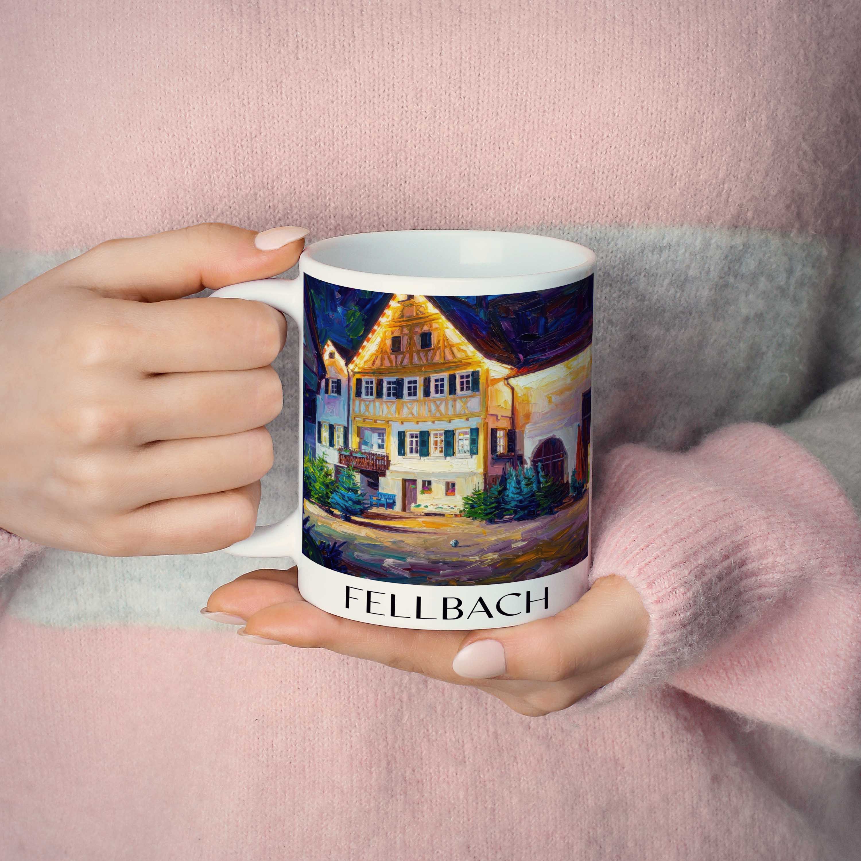 fellbach-württemberg-deutschland-kaffeebecher-oil-painting-oelgemaelde