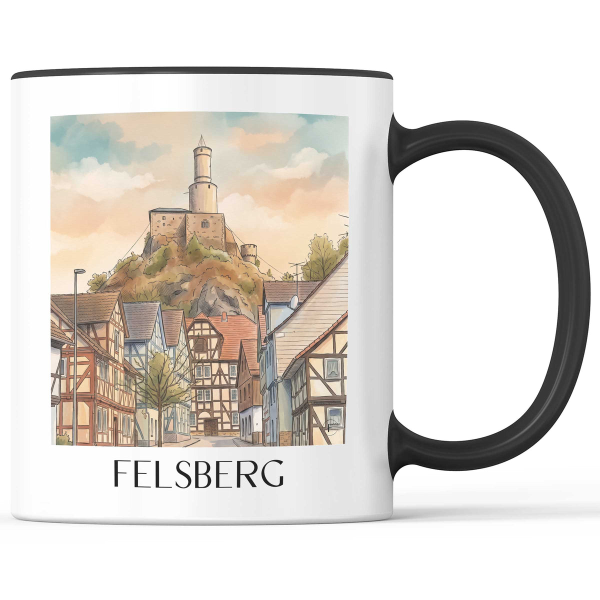 felsberg-edertal-deutschland-kaffeebecher-aquarell