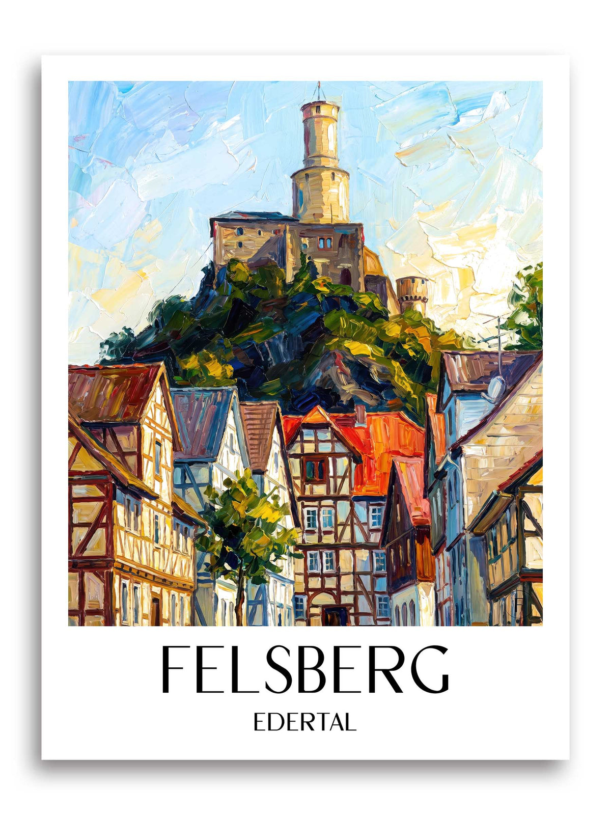 felsberg-edertal-deutschland-poster-oil-painting-oelgemaelde