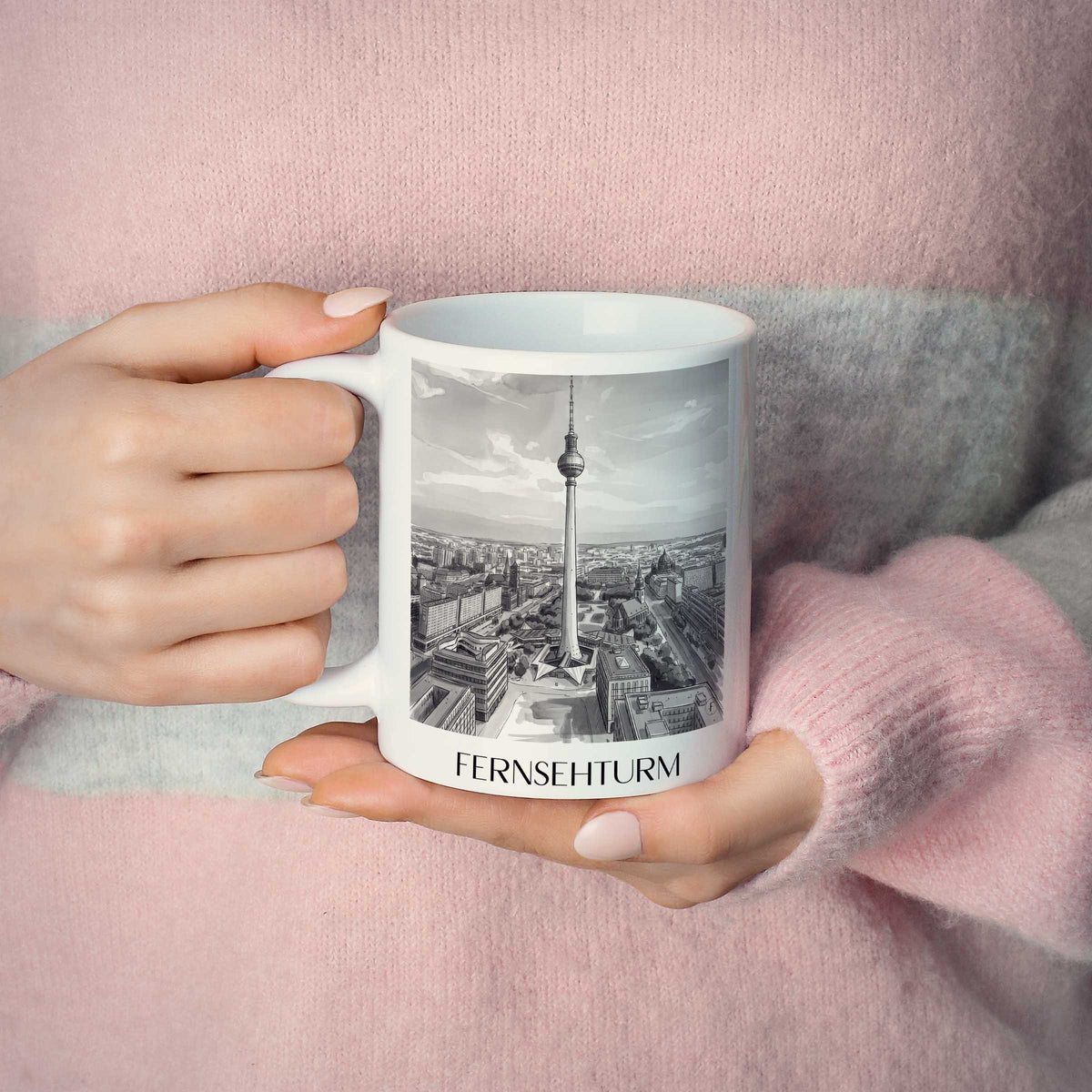 fernsehturm-berlin-deutschland-kaffeebecher-aquarell-schwarz-weiss