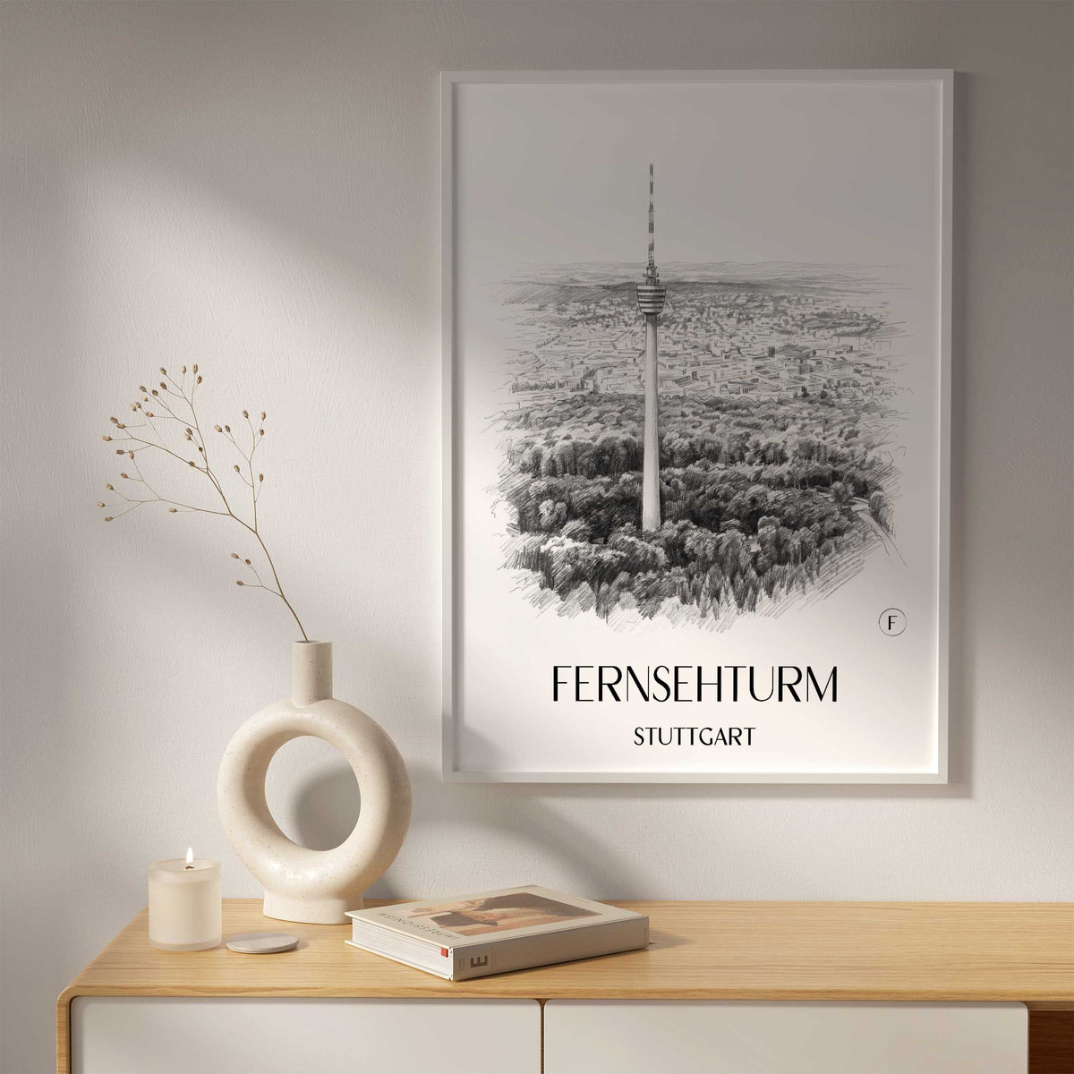 fernsehturm-stuttgart-deutschland-poster-bleistift-zeichnung-drawing