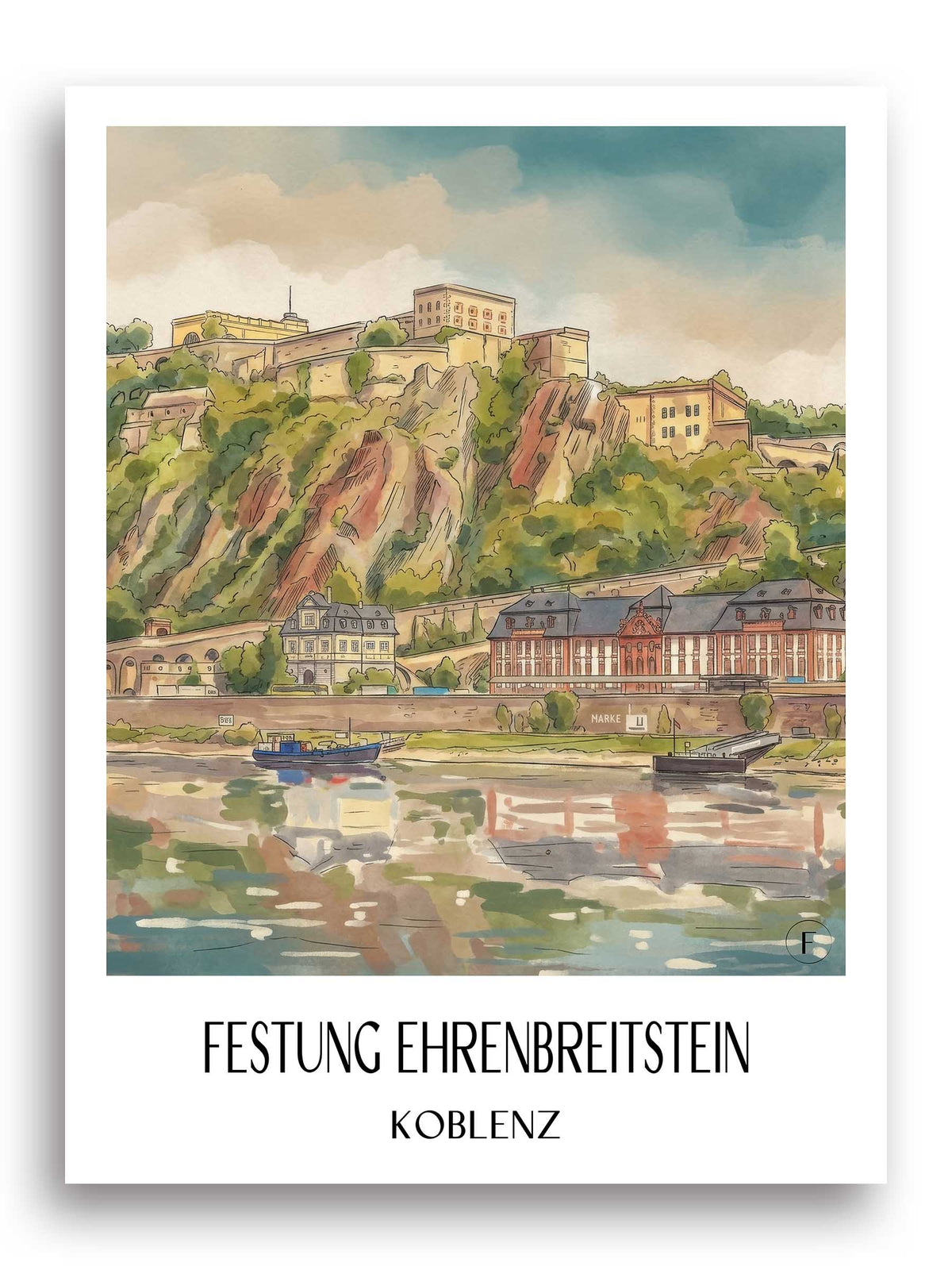 festung-ehrenbreitstein
-koblenz-deutschland-poster-aquarell