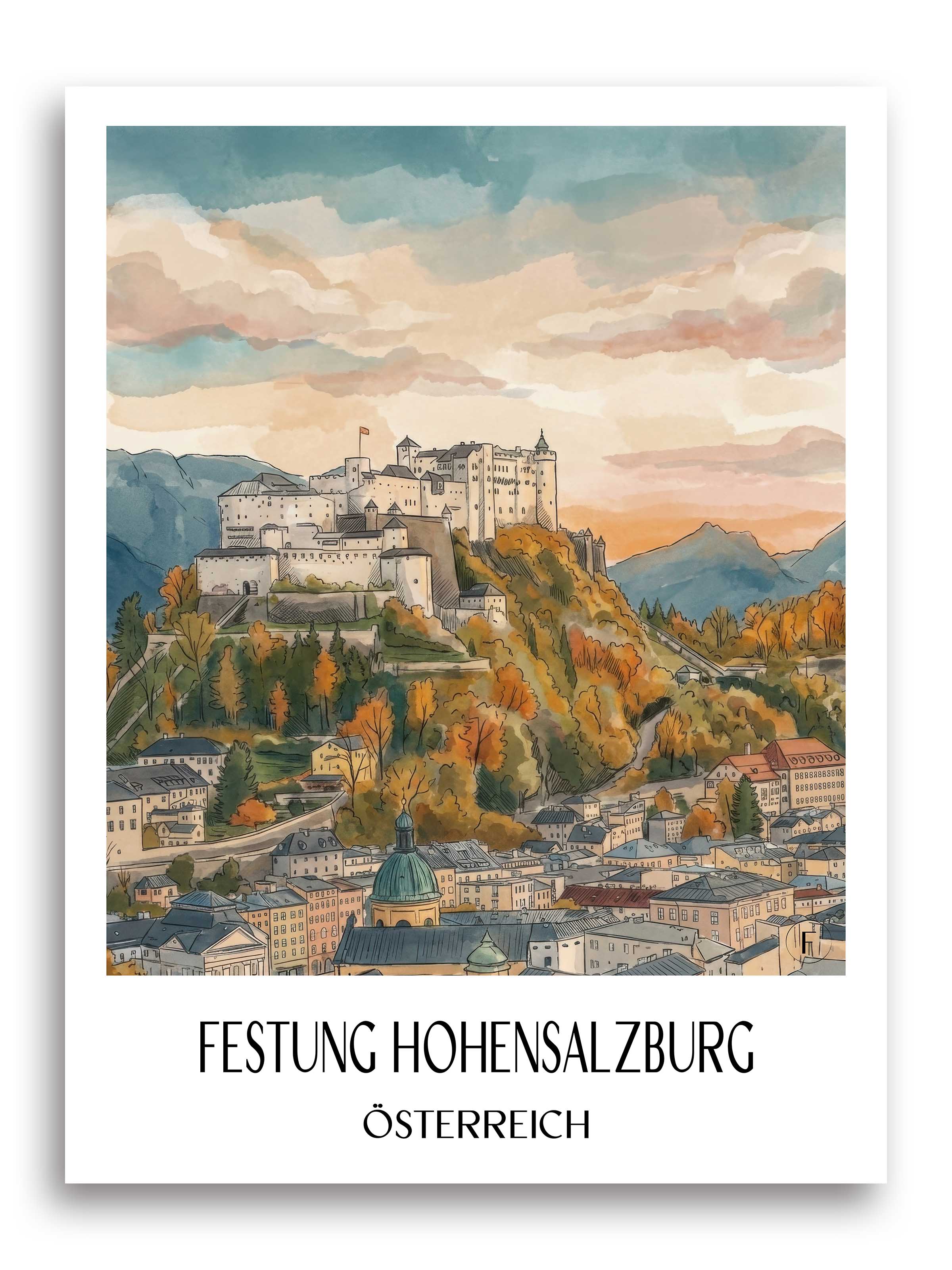 festung-hohensalzburg-österreich-österreich-poster-aquarell