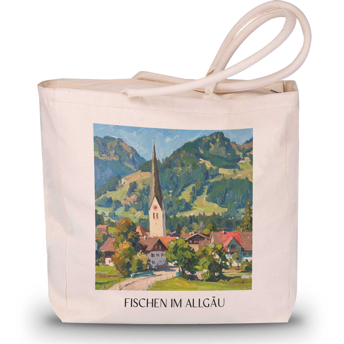 fischen-im-allgäu-oberallgäu-deutschland-einkaufstasche-oil-painting-oelgemaelde