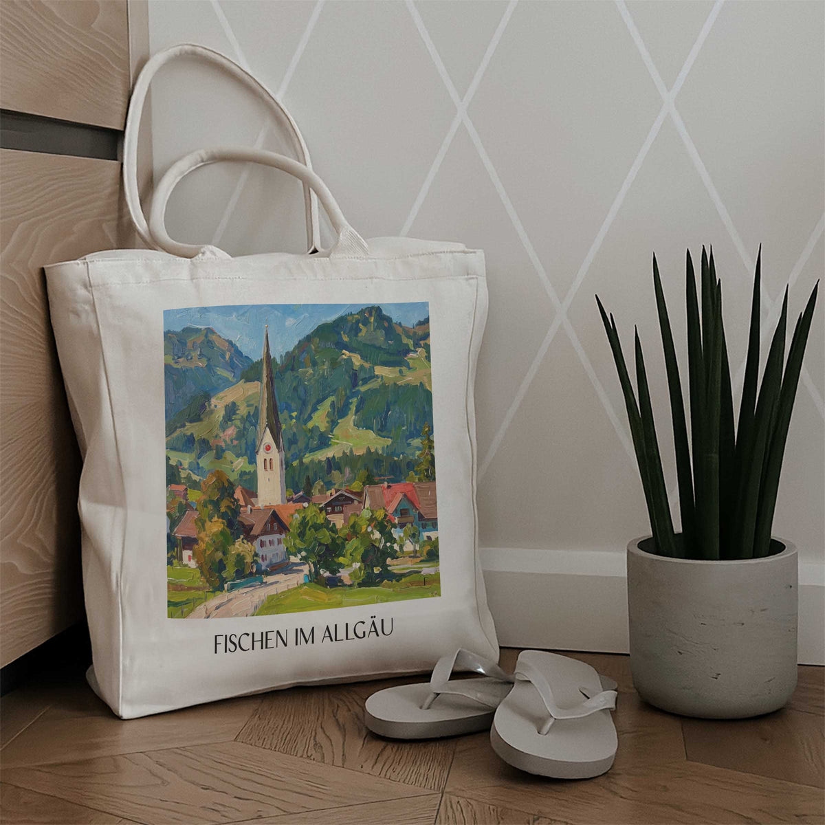 fischen-im-allgäu-oberallgäu-deutschland-einkaufstasche-oil-painting-oelgemaelde