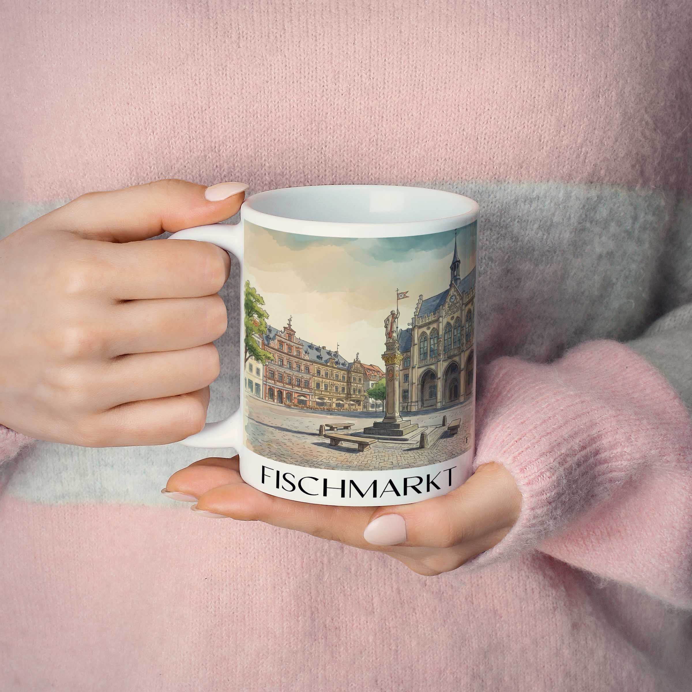 fischmarkt-erfurt-deutschland-kaffeebecher-aquarell