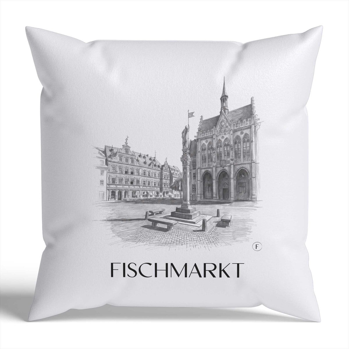 fischmarkt-erfurt-deutschland-kissenbezug-bleistift-zeichnung-drawing