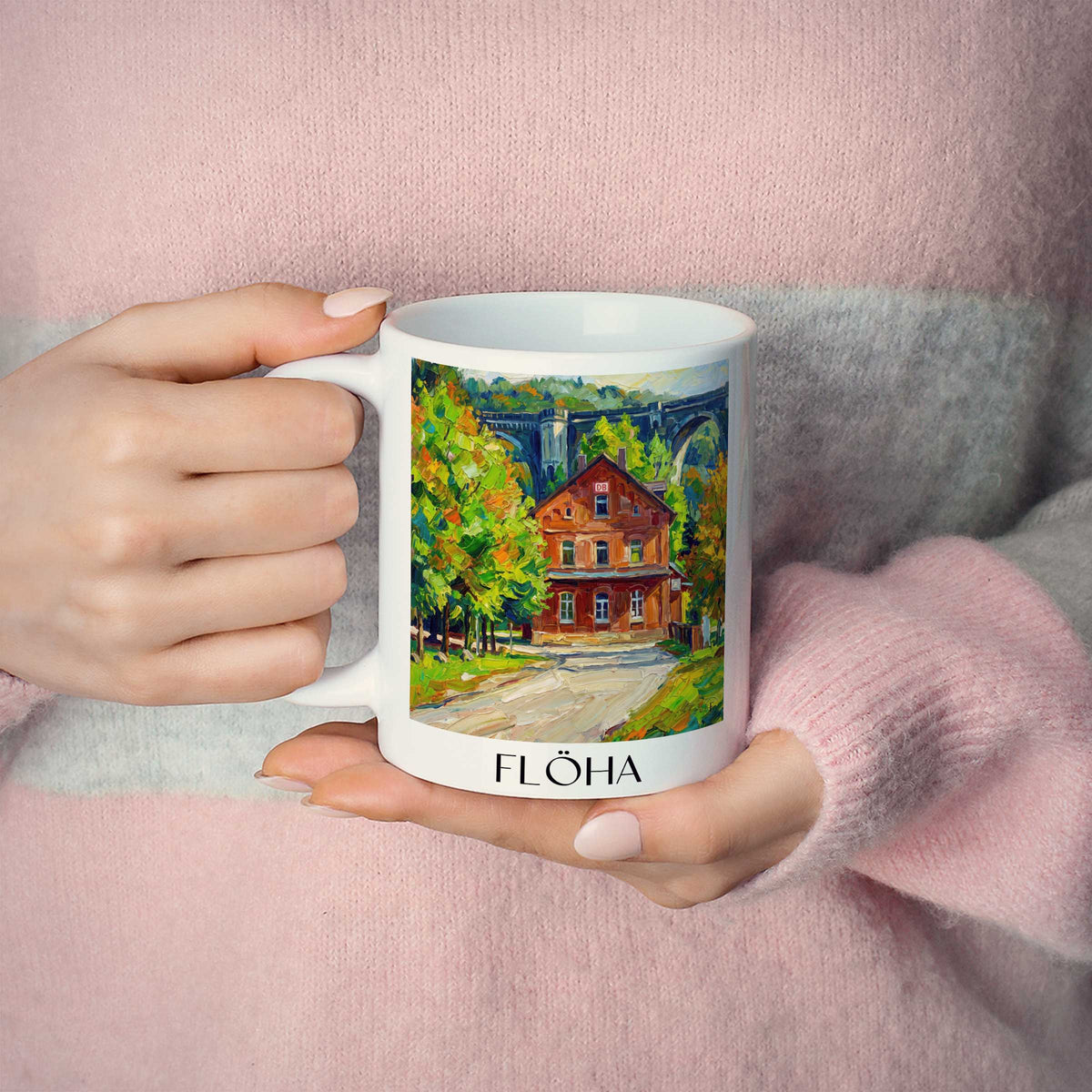 flöha-erzgebirgsvorland-deutschland-kaffeebecher-oil-painting-oelgemaelde