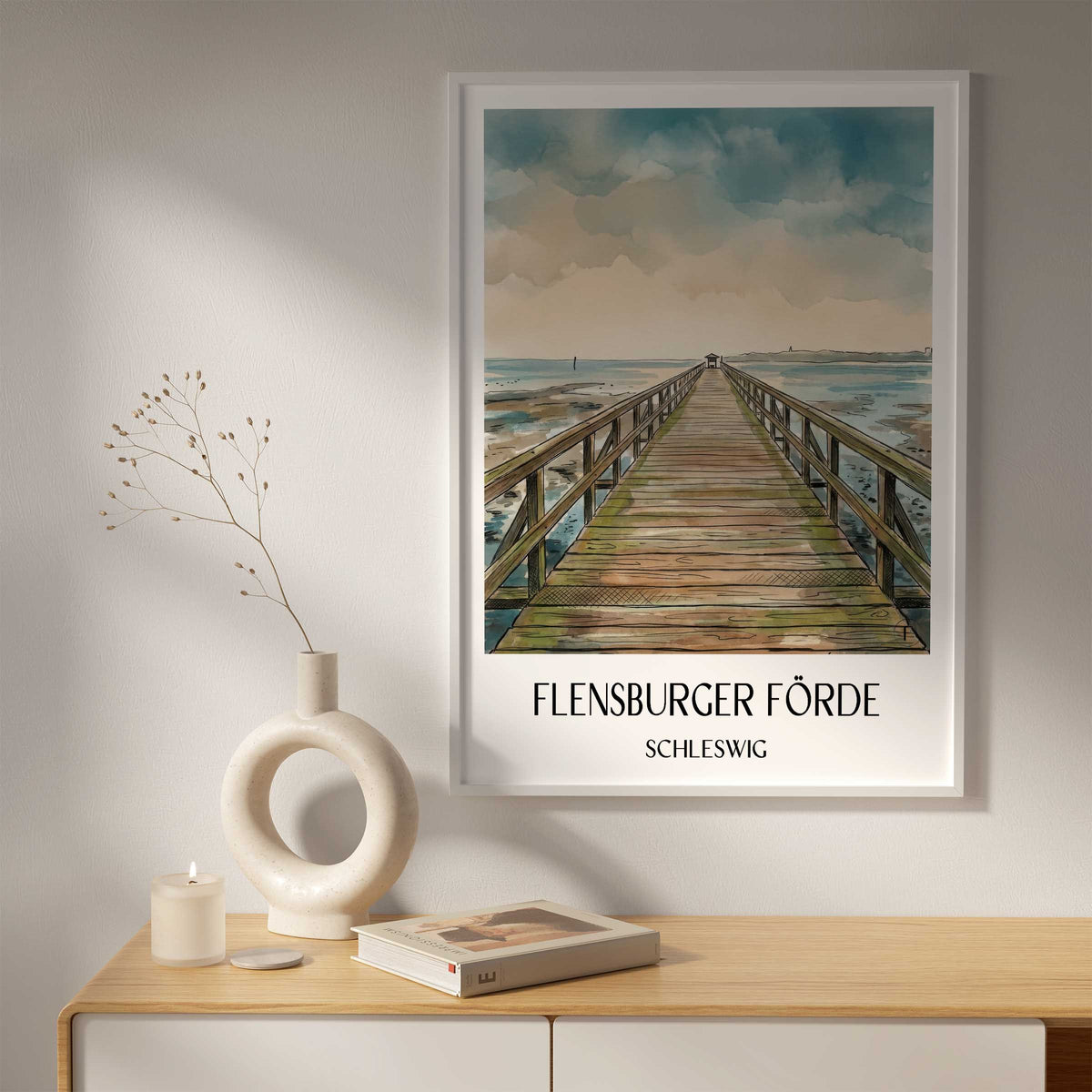 flensburger-förde-schleswig-deutschland-poster-aquarell