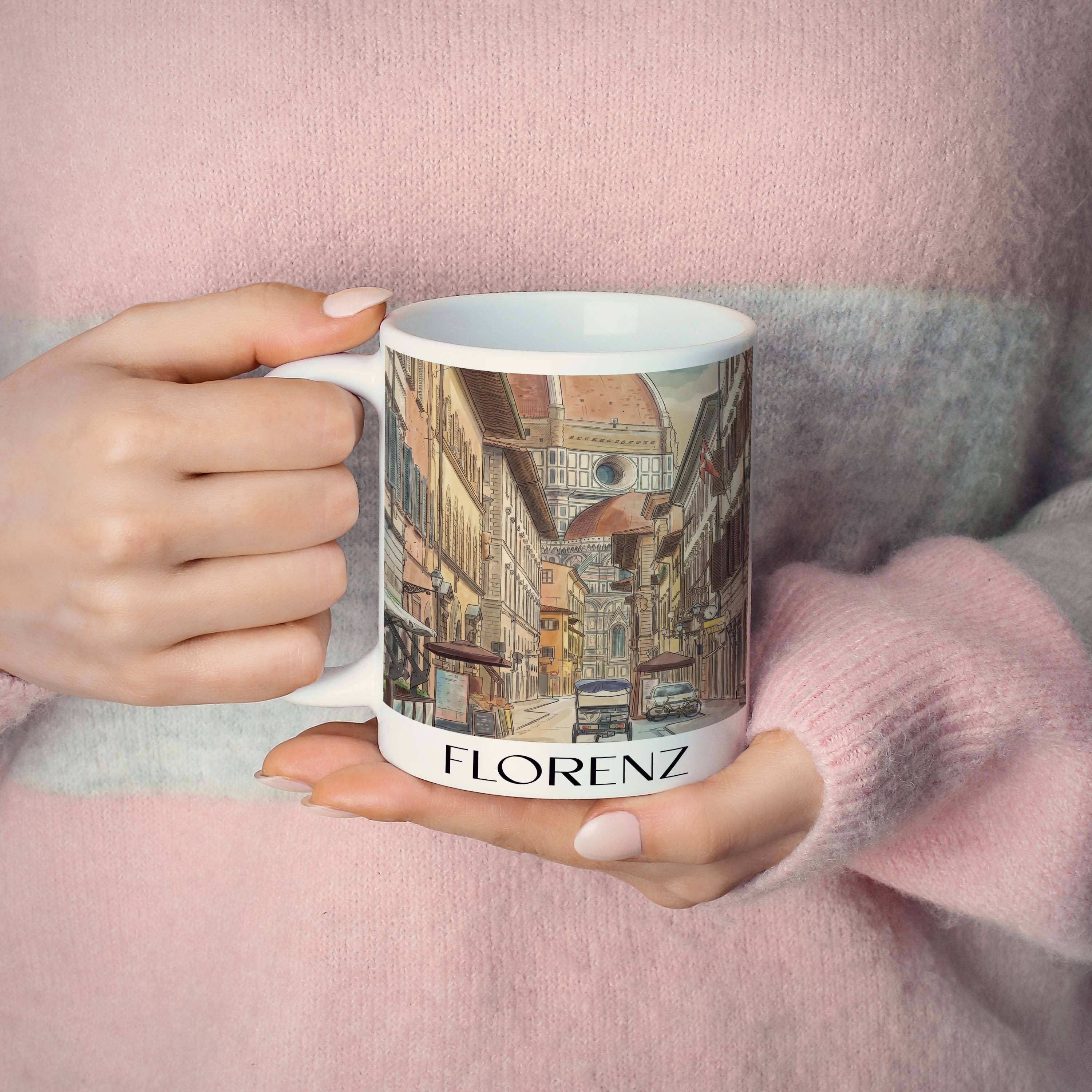 florenz-italien-kaffeebecher-aquarell