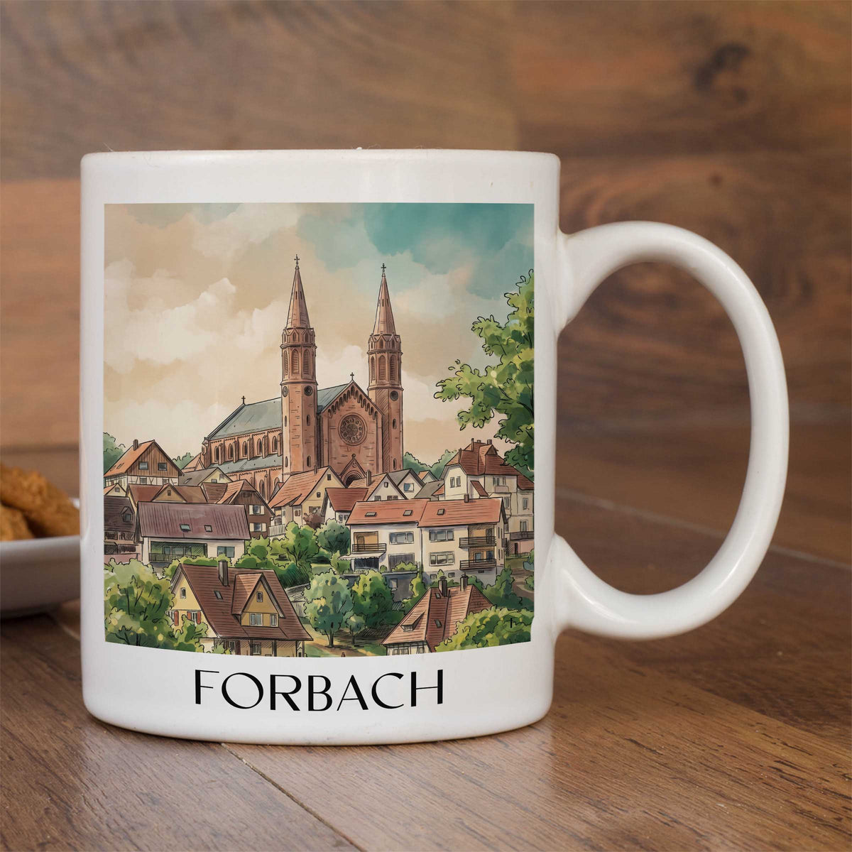 forbach-nordschwarzwald-deutschland-kaffeebecher-aquarell