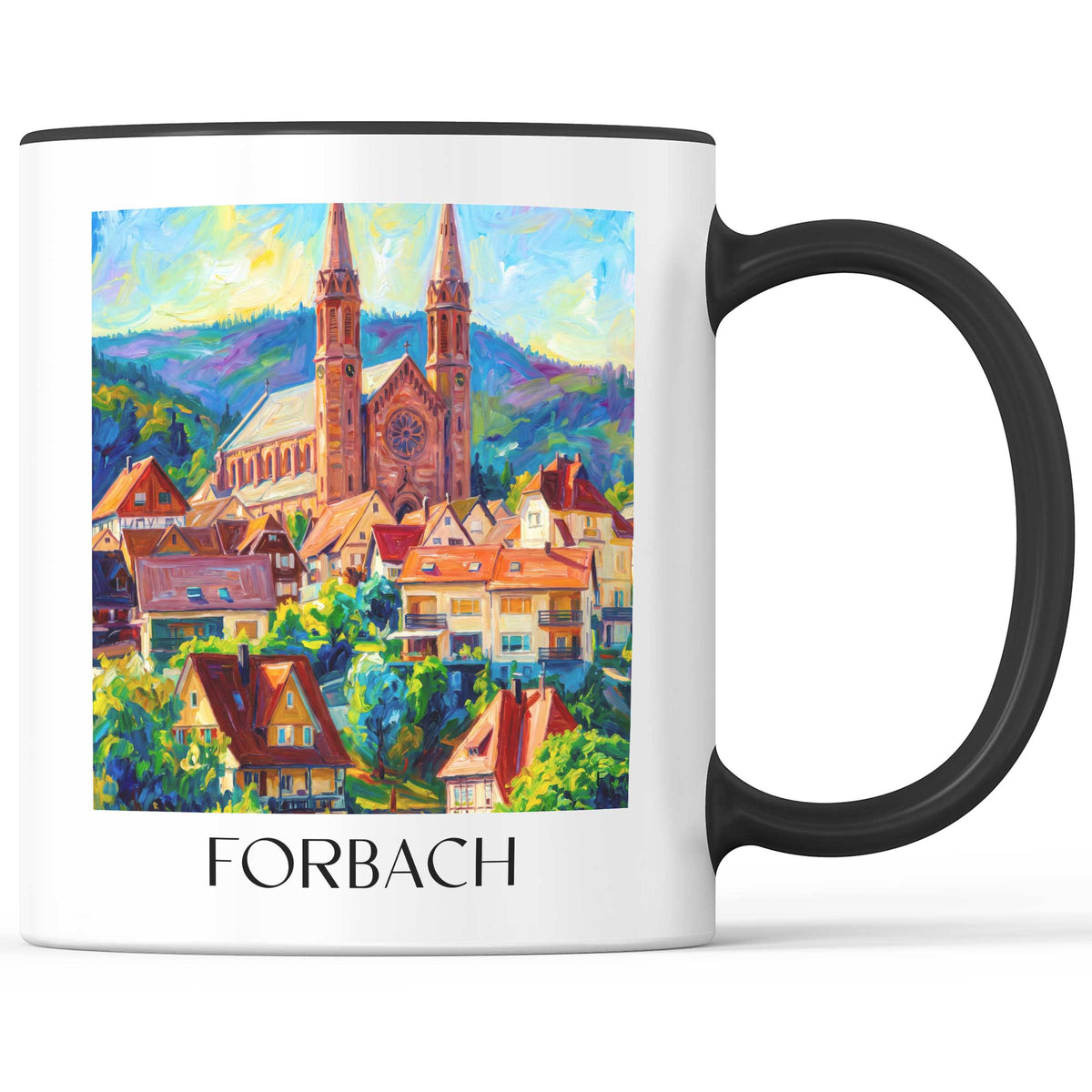 forbach-nordschwarzwald-deutschland-kaffeebecher-oil-painting-oelgemaelde
