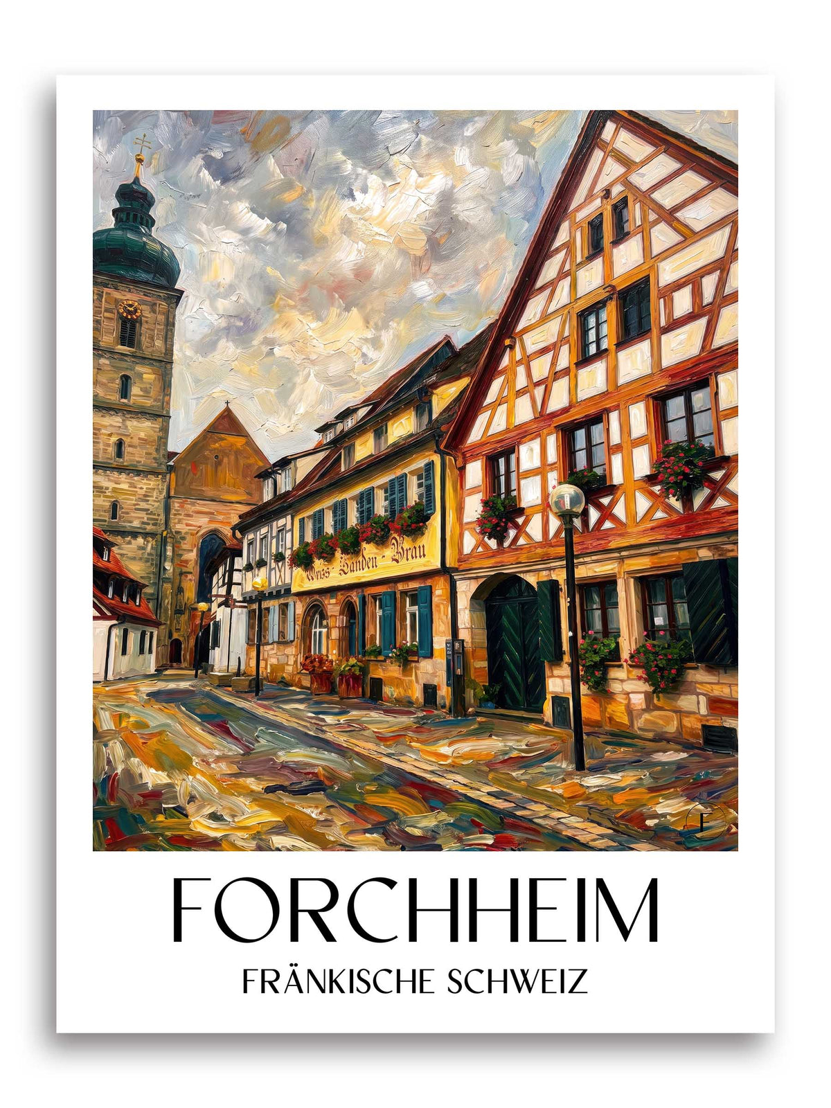 forchheim-fränkische-schweiz-deutschland-poster-oil-painting-oelgemaelde