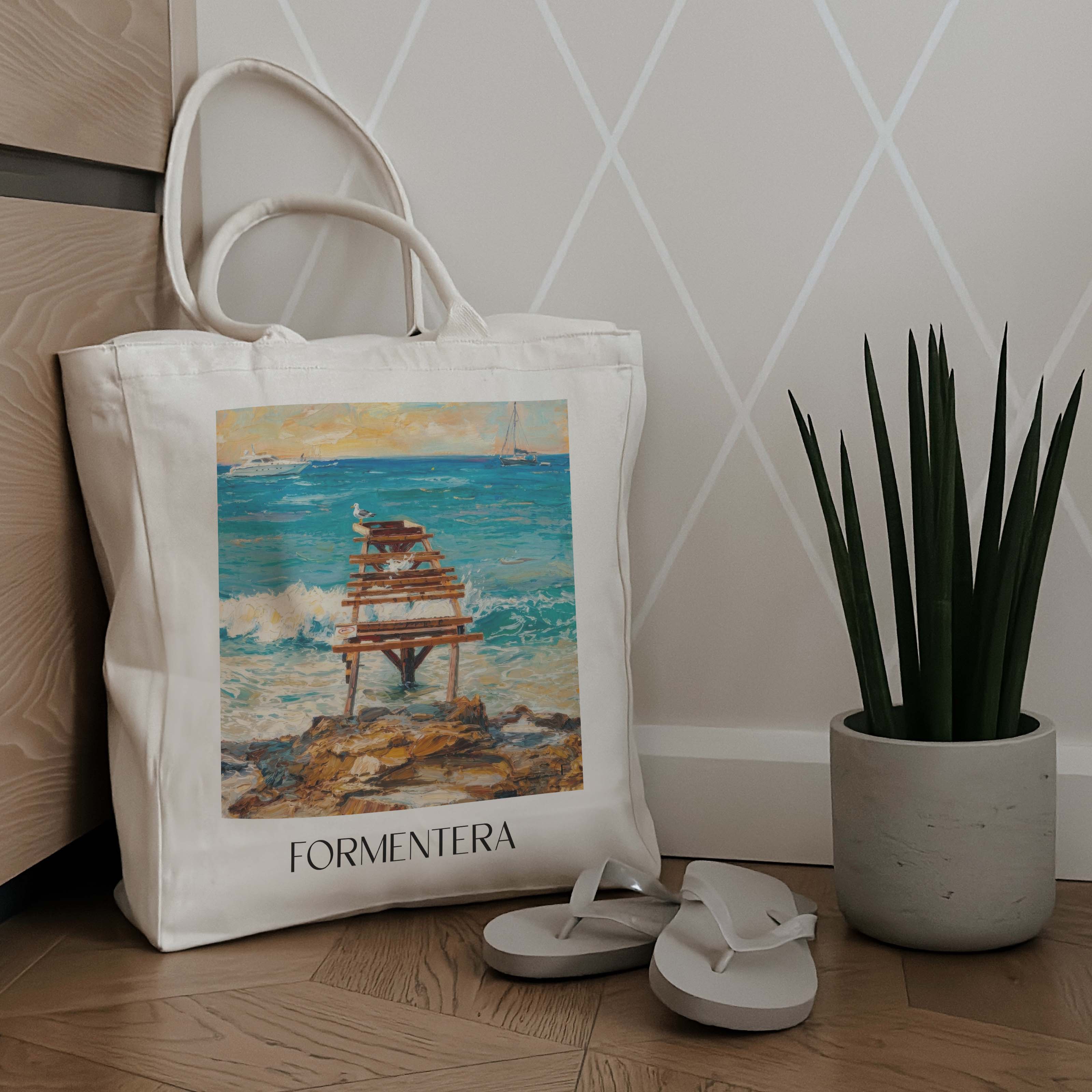 formentera--spanien-spanien-einkaufstasche-oil-painting-oelgemaelde