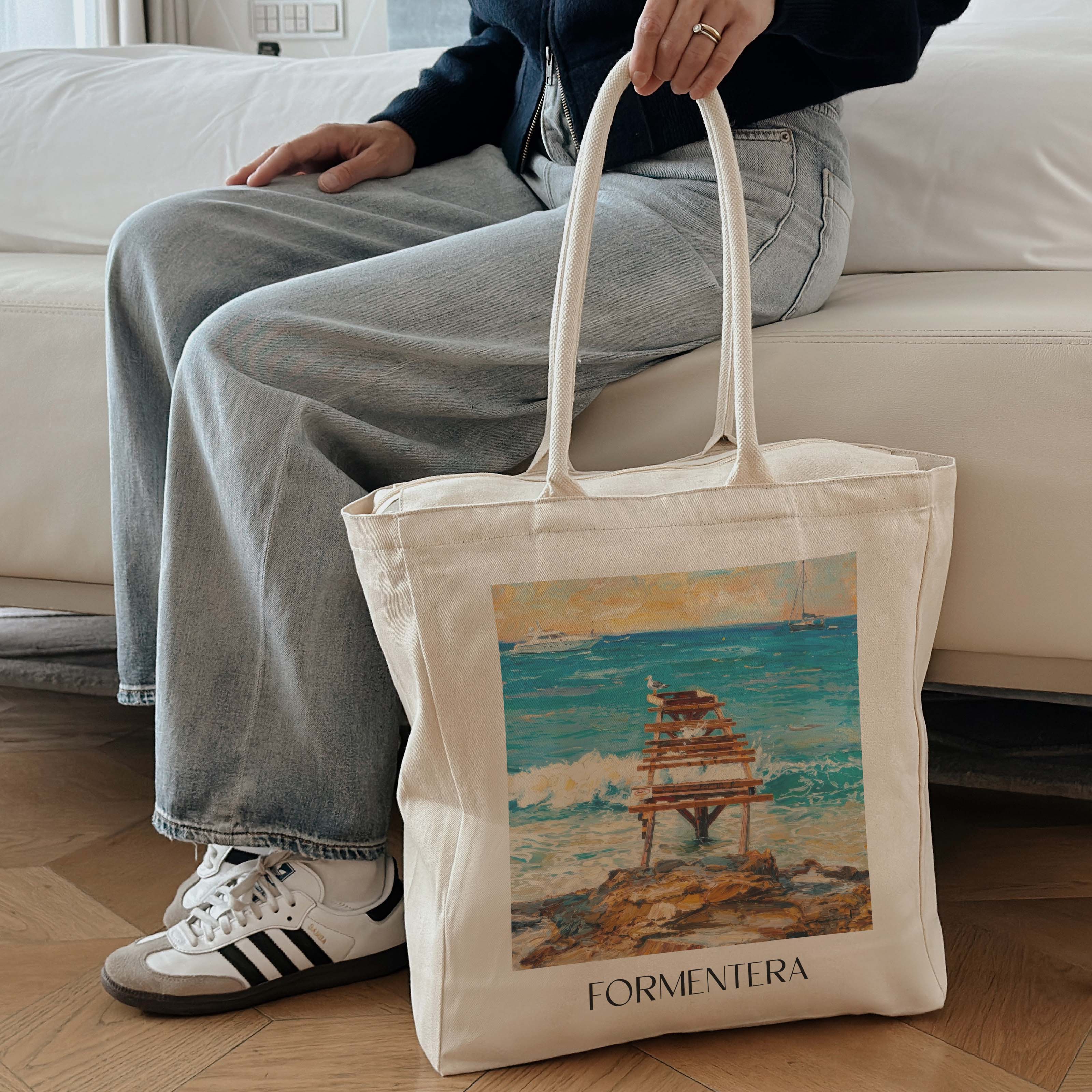 formentera--spanien-spanien-einkaufstasche-oil-painting-oelgemaelde
