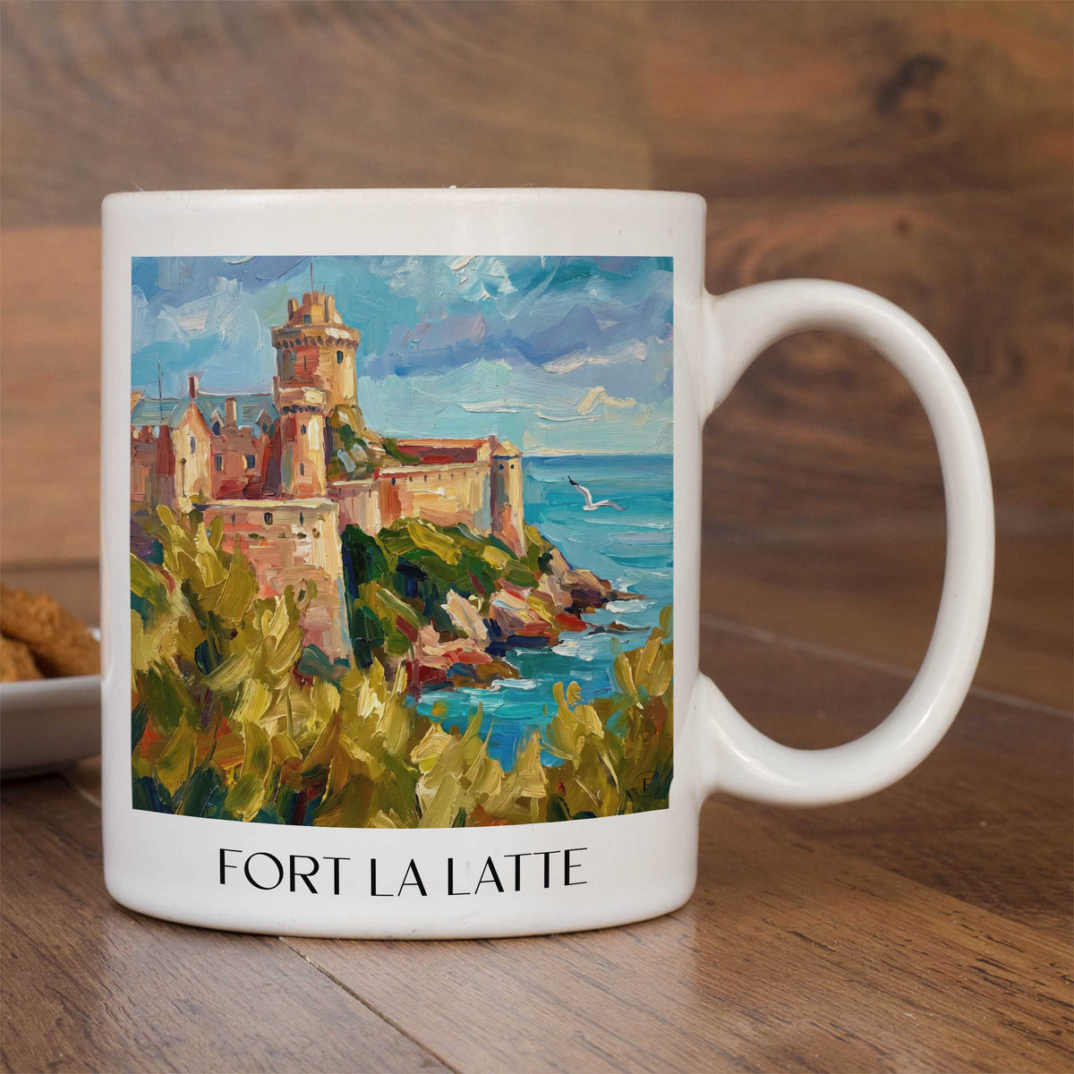 fort-la-latte-cap-fréhel-frankreich-kaffeebecher-oil-painting-oelgemaelde