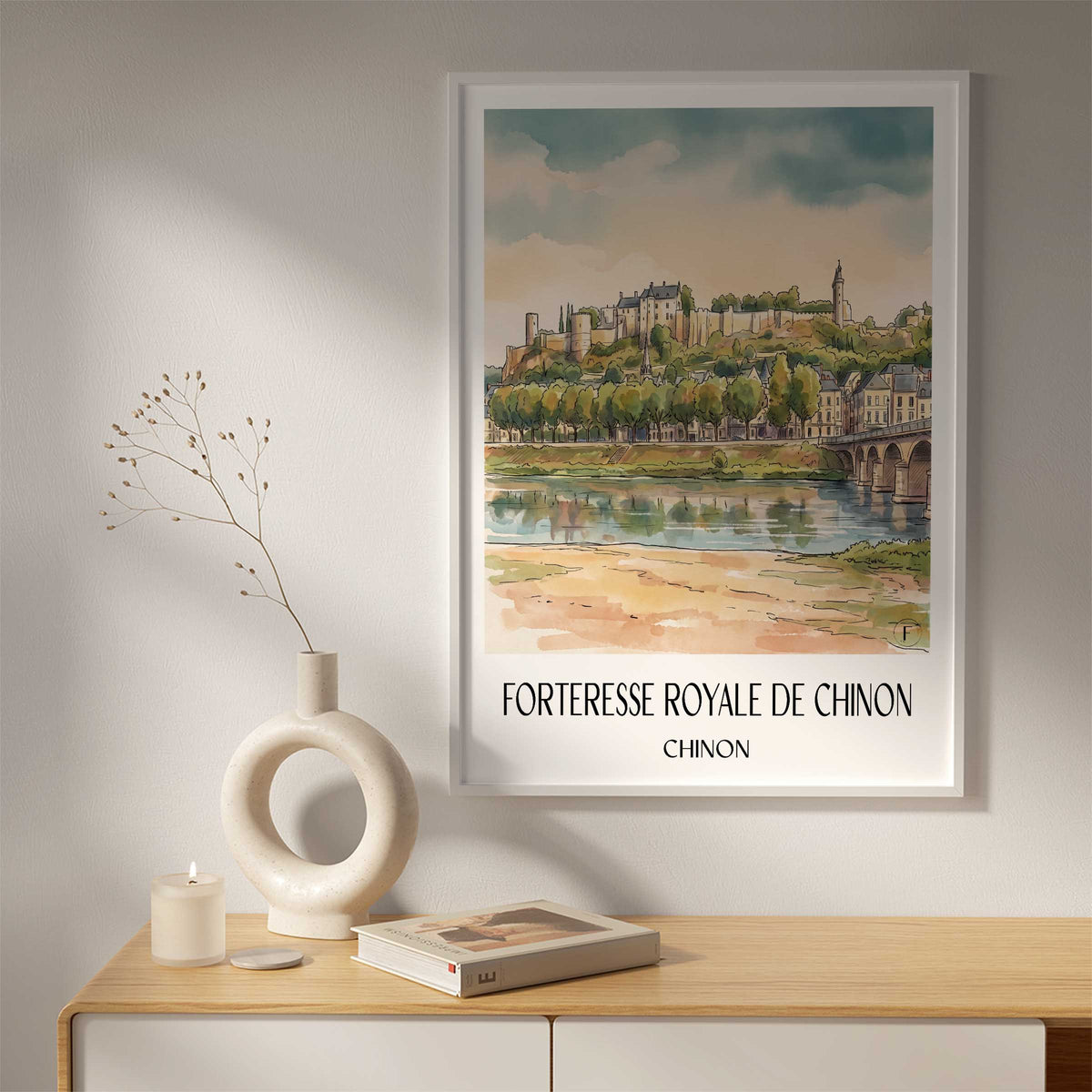 forteresse-royale-de-chinon-chinon-frankreich-poster-aquarell