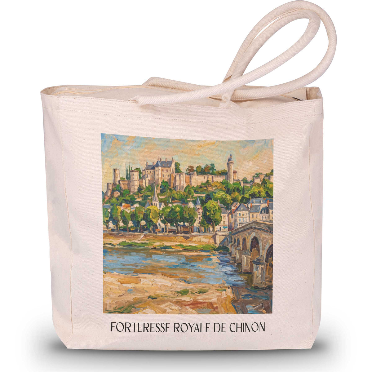 forteresse-royale-de-chinon-chinon-frankreich-einkaufstasche-oil-painting-oelgemaelde
