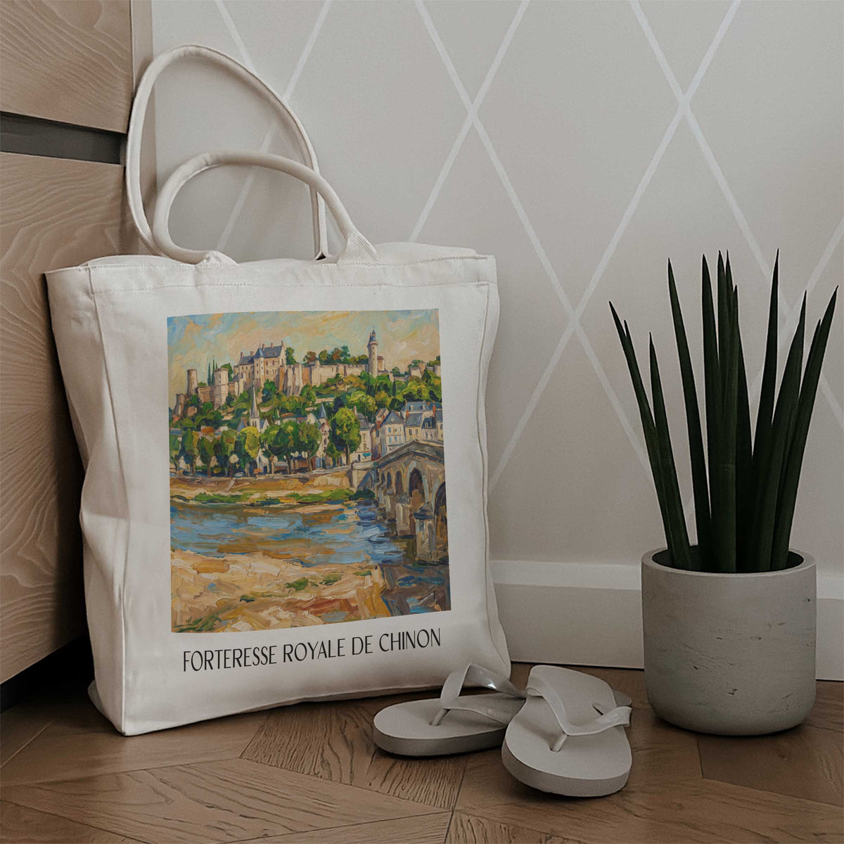 forteresse-royale-de-chinon-chinon-frankreich-einkaufstasche-oil-painting-oelgemaelde