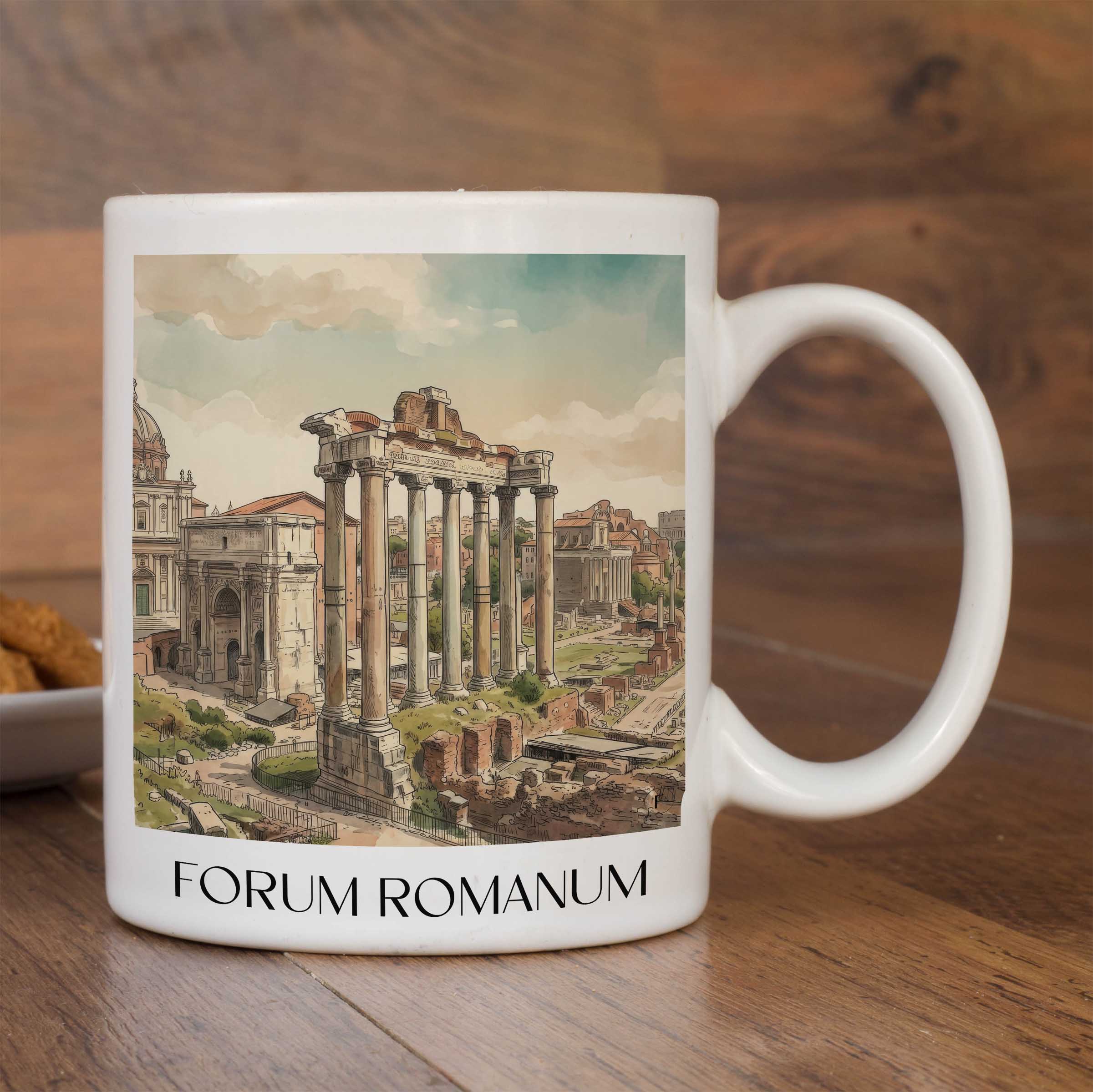 forum-romanum-rom-italien-kaffeebecher-aquarell