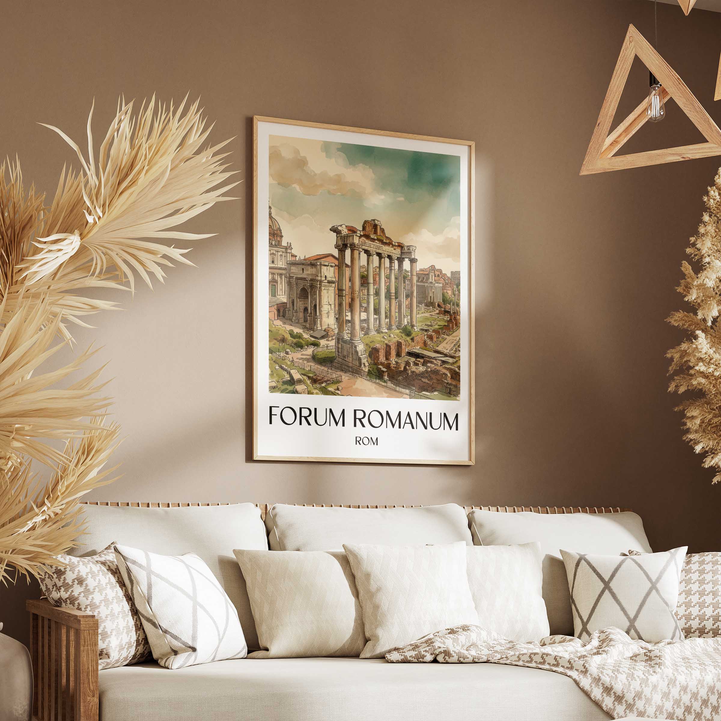 forum-romanum-rom-italien-poster-aquarell