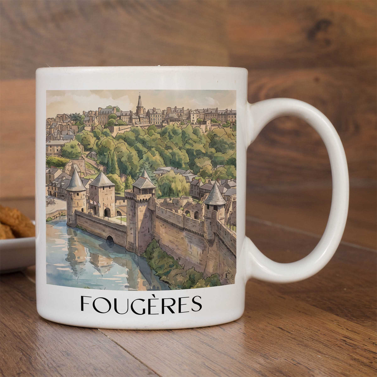 fougères-ille-et-vilaine-frankreich-kaffeebecher-aquarell