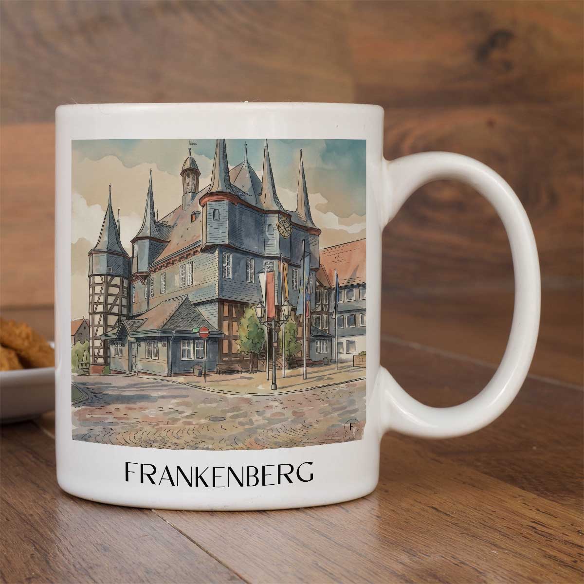 frankenberg-hessen-deutschland-kaffeebecher-aquarell