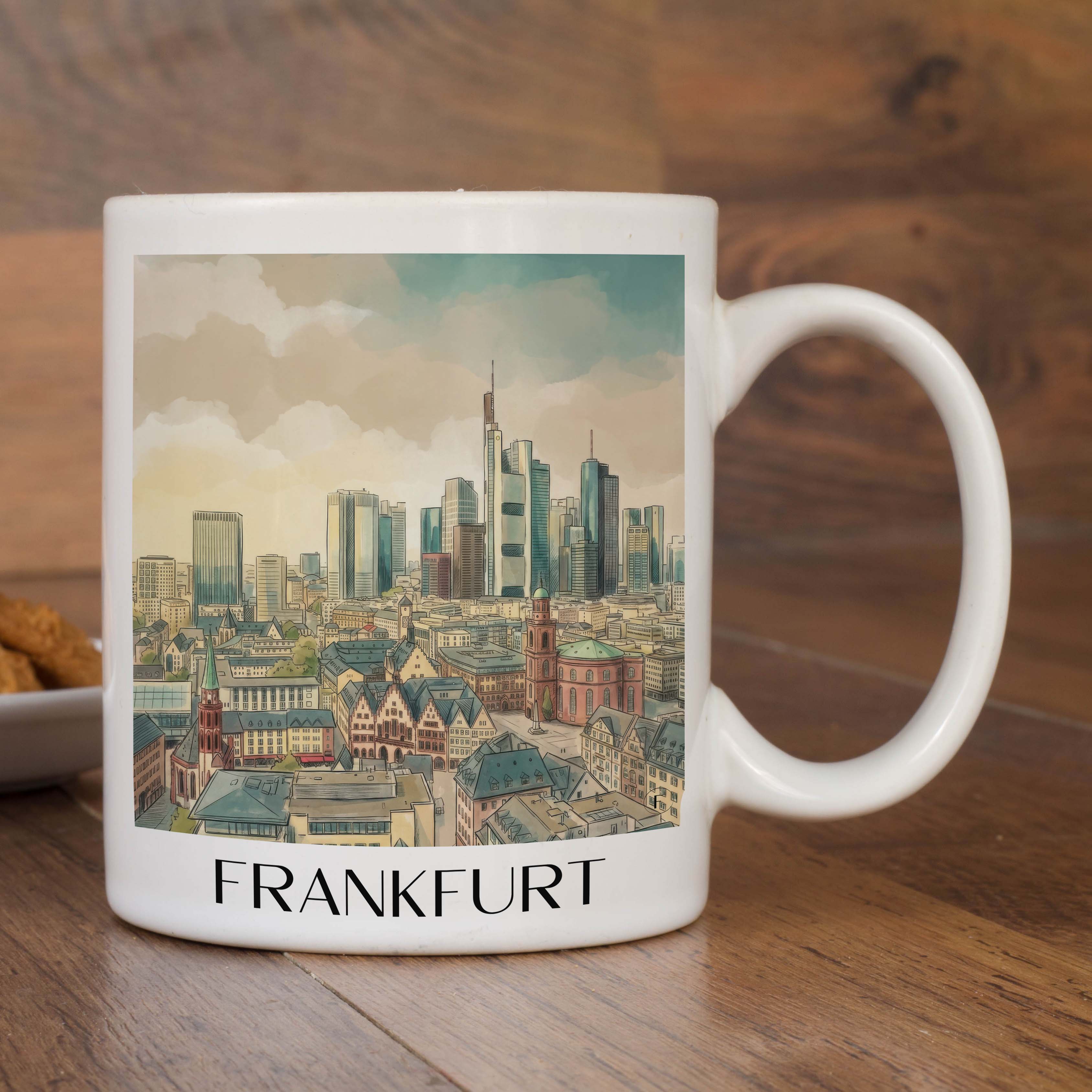 frankfurt-deutschland-kaffeebecher-aquarell